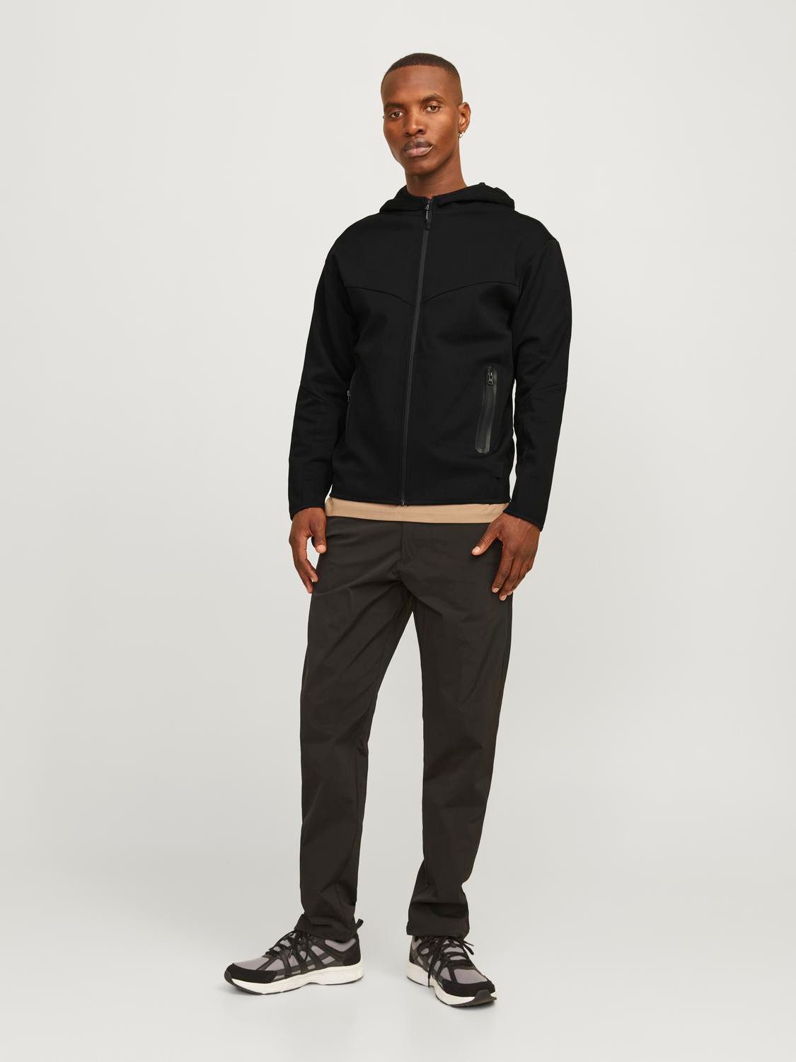 Jack & Jones Sweatvest JCOFUSION SWEAT ZIP HOOD NOOS