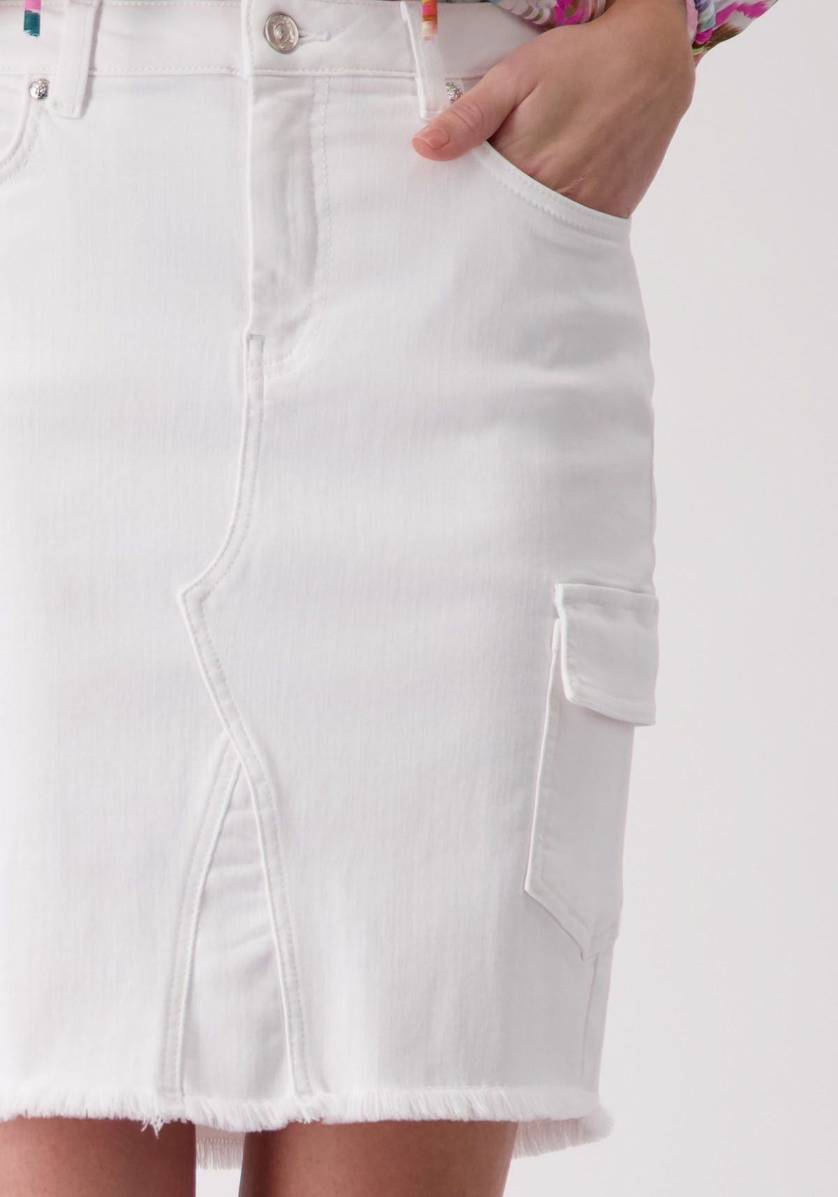 Monari Jeans rok in 5-pocketsstijl
