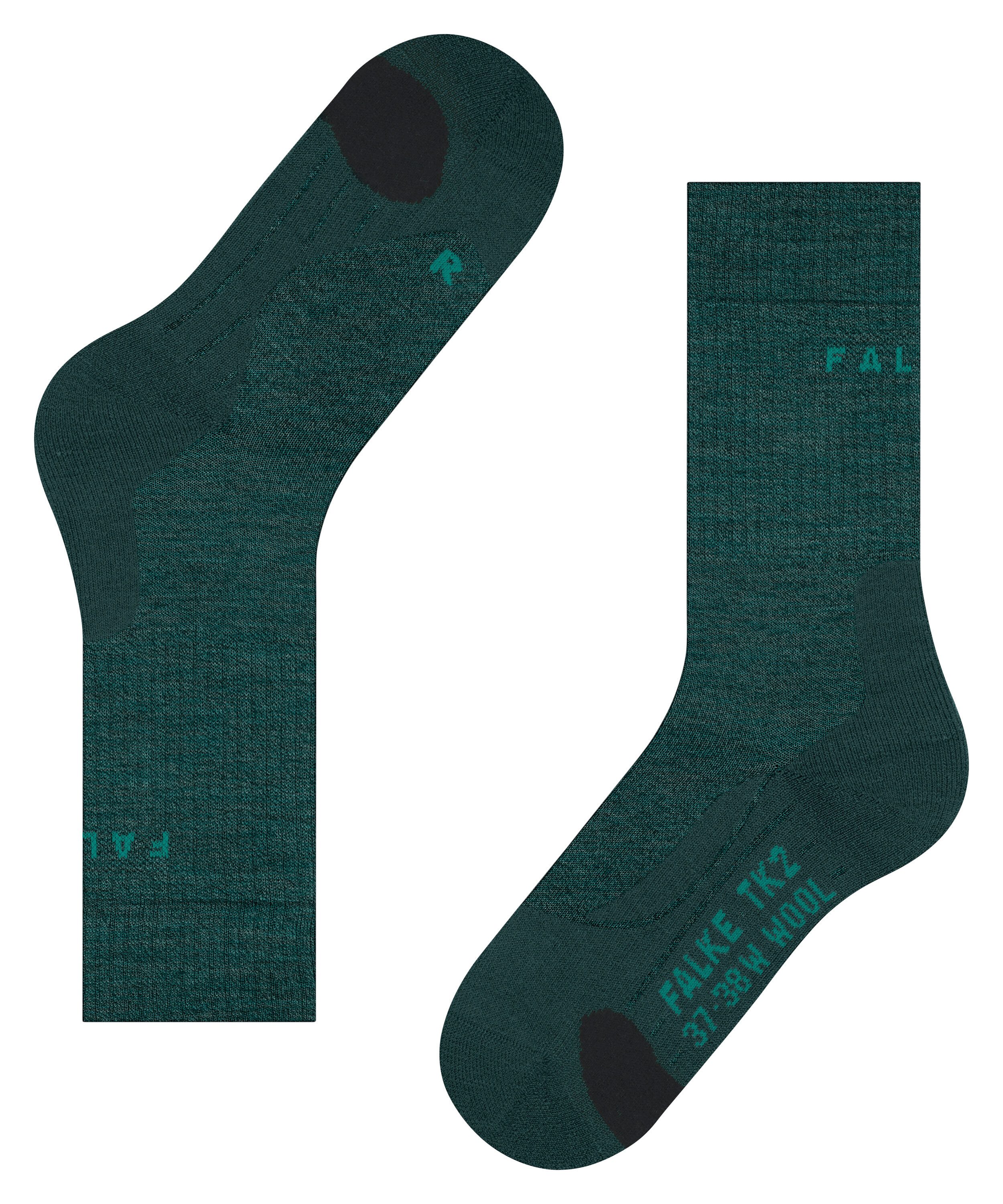 FALKE Wandelsokken TK2 Explore Wool verwarmend effect, sneldrogend, vochtregulerend
