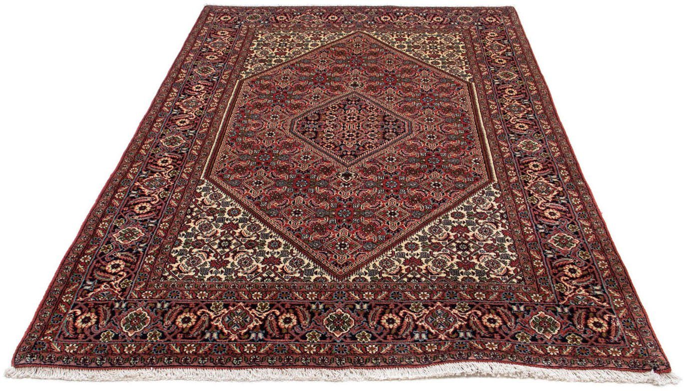 morgenland Wollen kleed Bidjar - Zanjan medaillon Blu scuro 222 x 136 cm Uniek exemplaar met certificaat