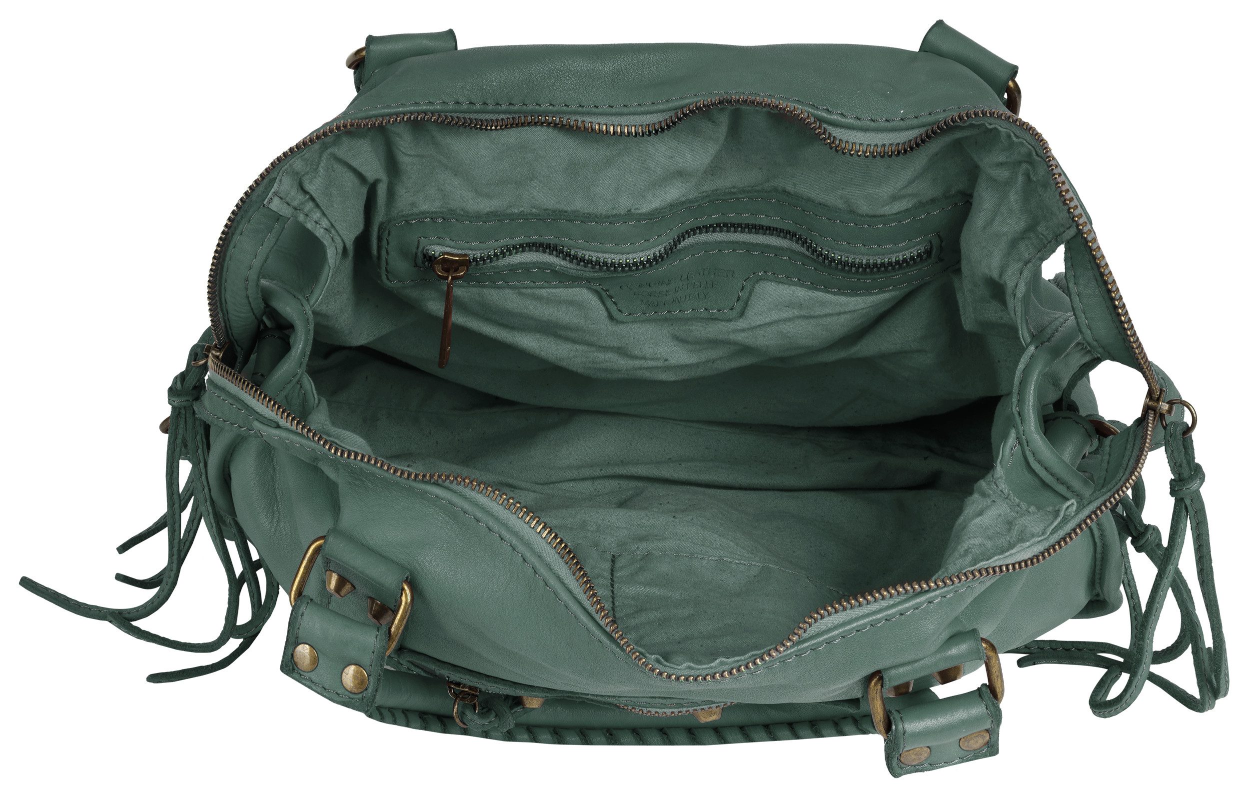 Samantha Look Shopper echt leer, made in italy (1-delig)
