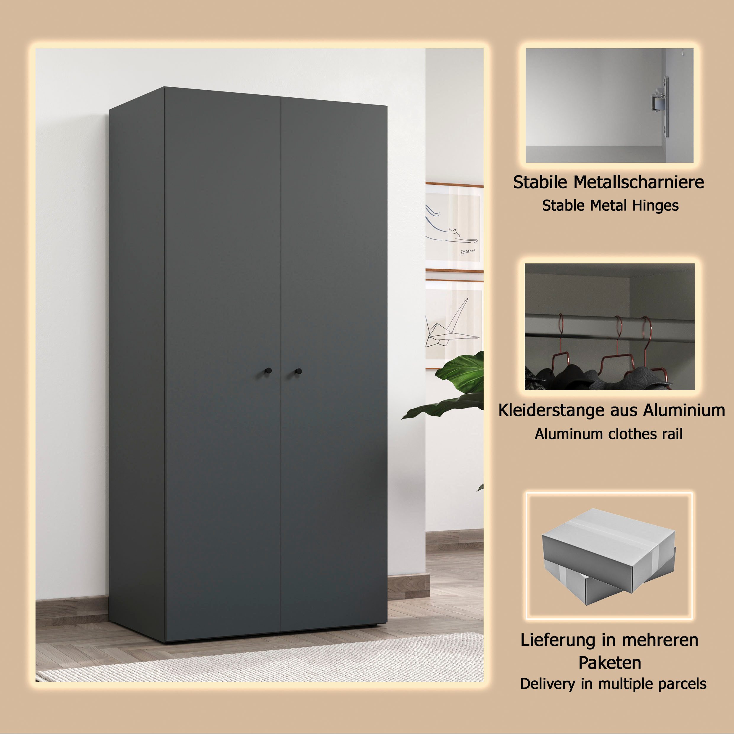 INOSIGN Kledingkast Jersey slaapkamer kast garderobe bestseller kast