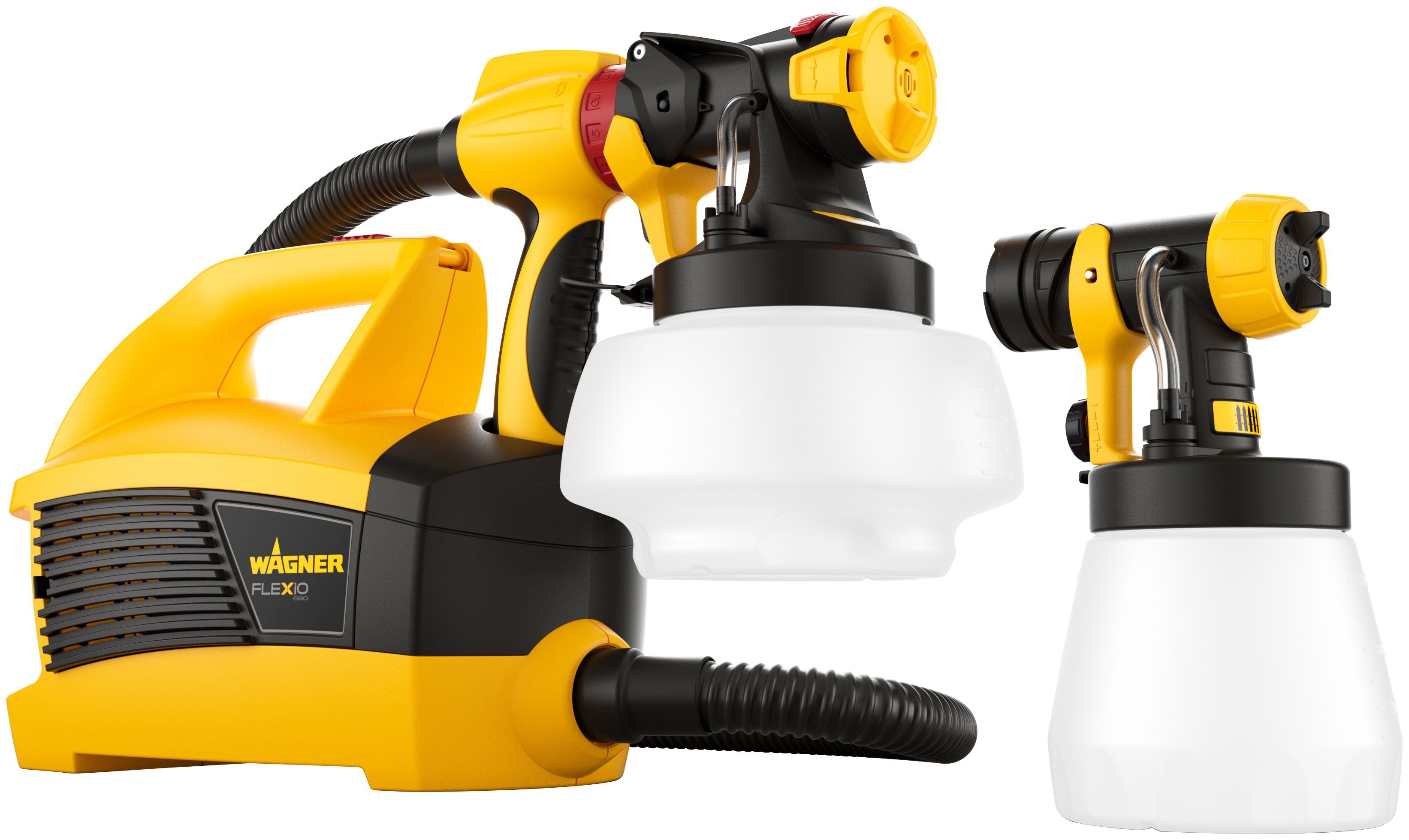 WAGNER Verfspuitapparaat W 690 Flexio Universele sprayer, inclusief 2 container, elk 800 ml