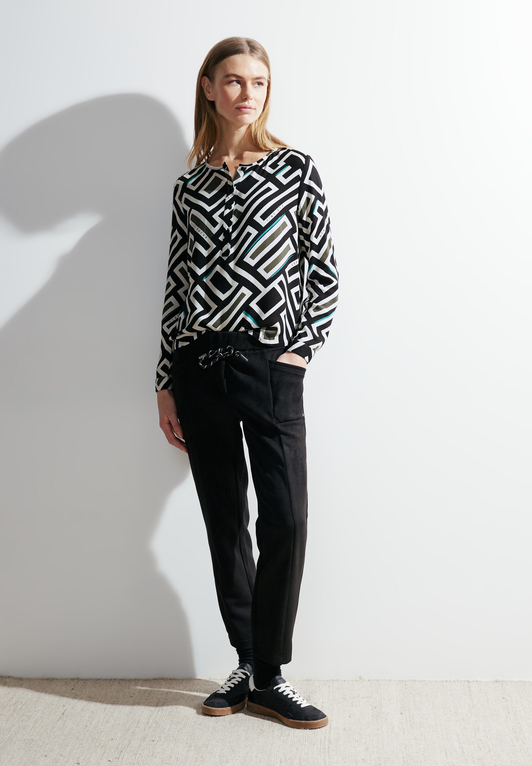 Cecil Blouse met lange mouwen met all-over print