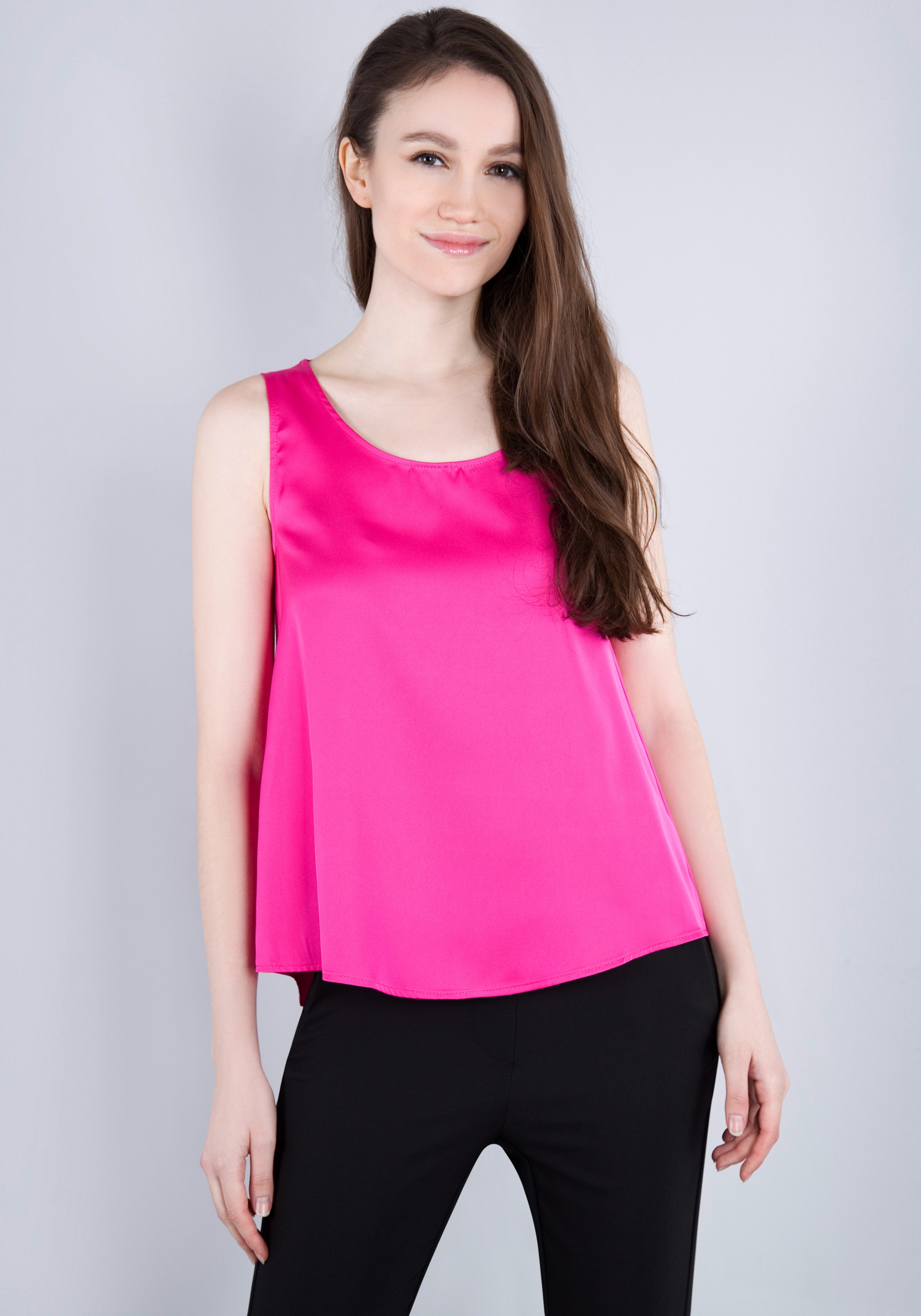 IMPERIAL Top in glanzende satijnkwaliteit dames tops maat S (36) roze