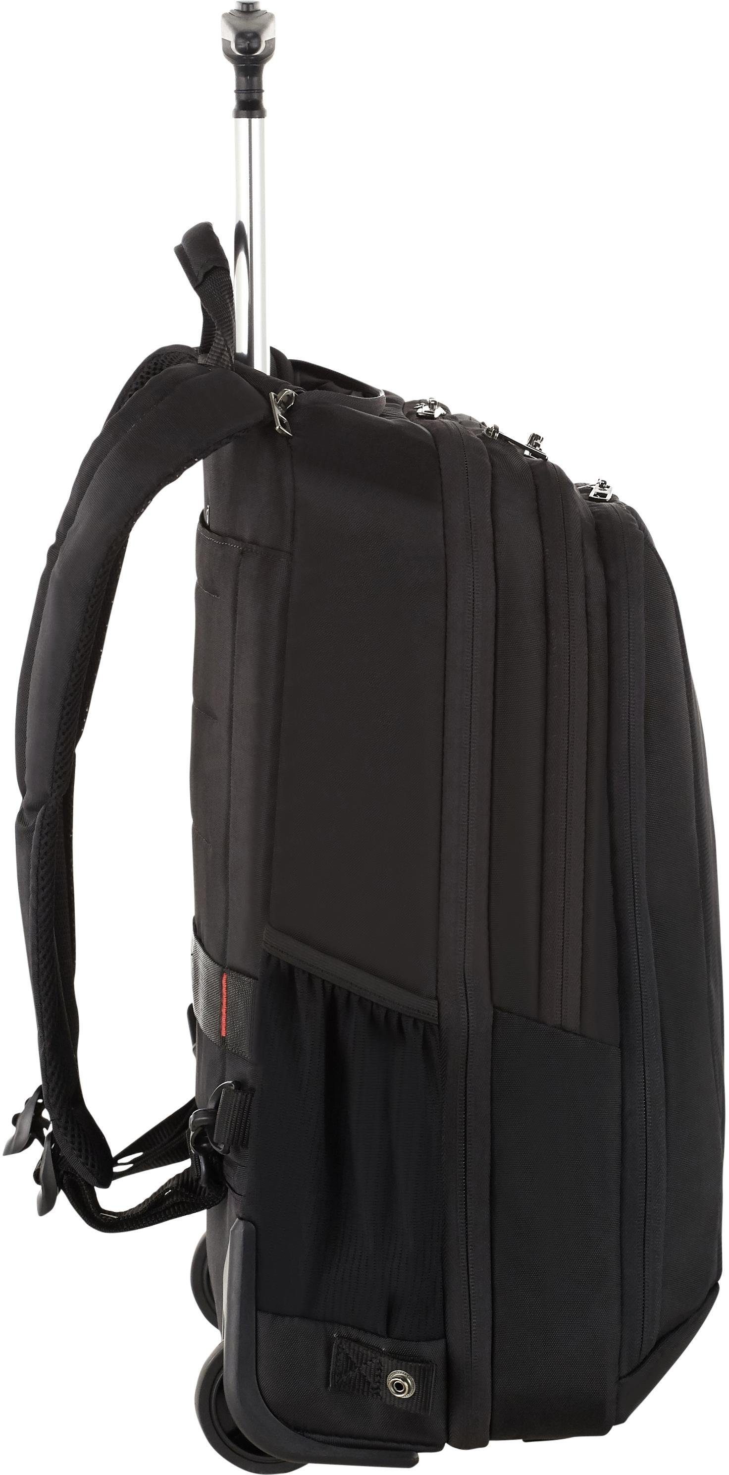 Samsonite Laptoprugzak Guardit 2.0, zwart, met 2 wielen en trolleyfunctie