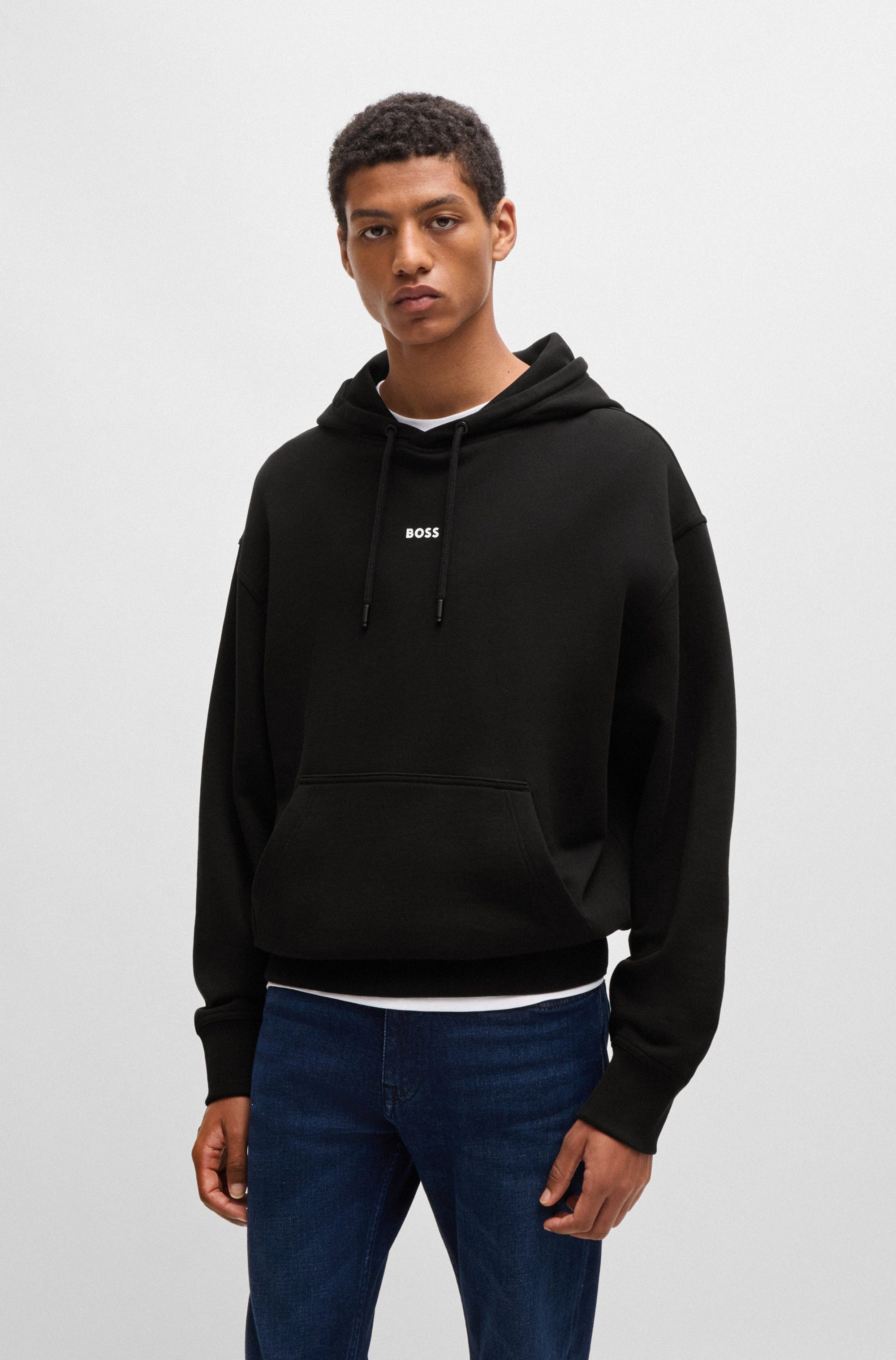 Boss Orange Hoodie WeSmallhood met kangoeroezak