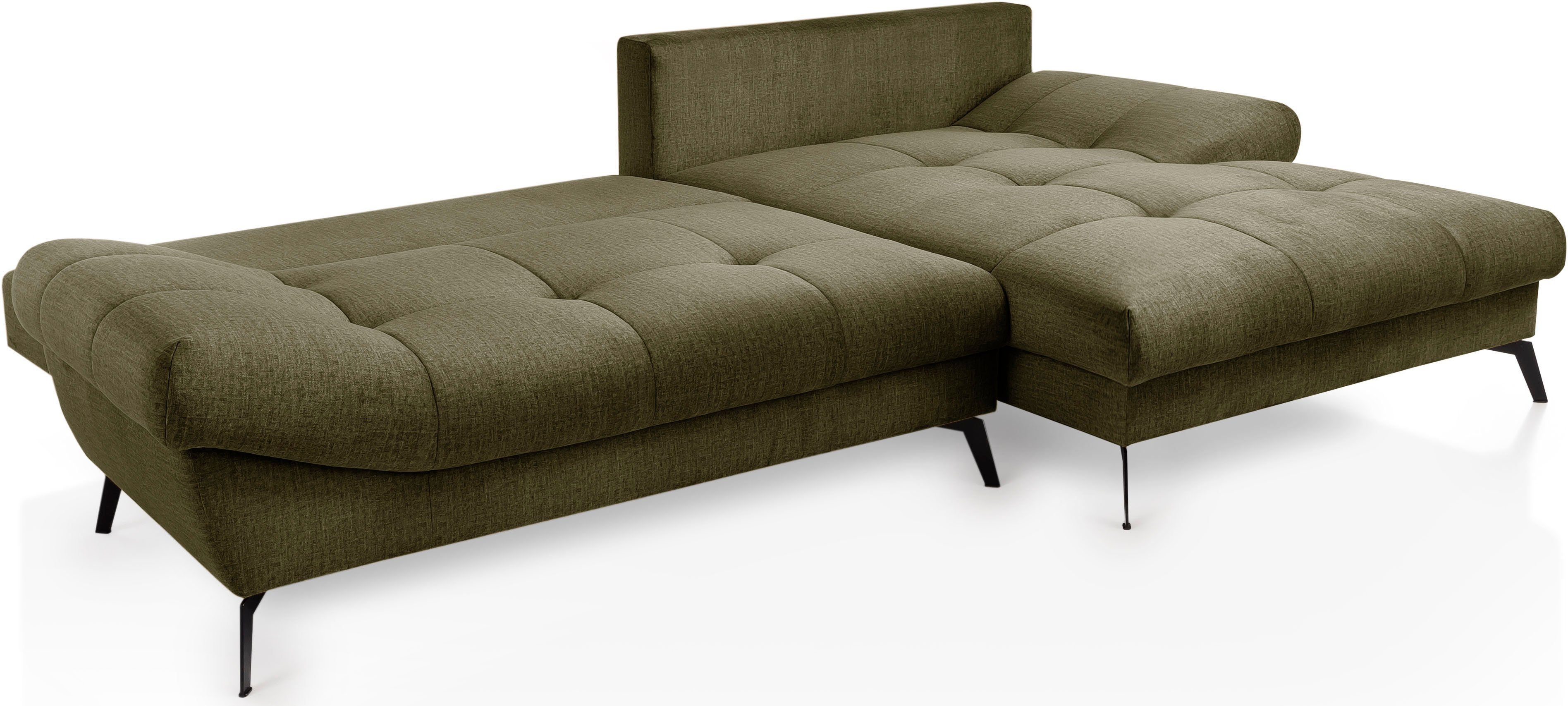 exxpo - sofa fashion Hoekbank Olmedo, extravagante ontwerp en geweldig zitcomfort, L-vorm