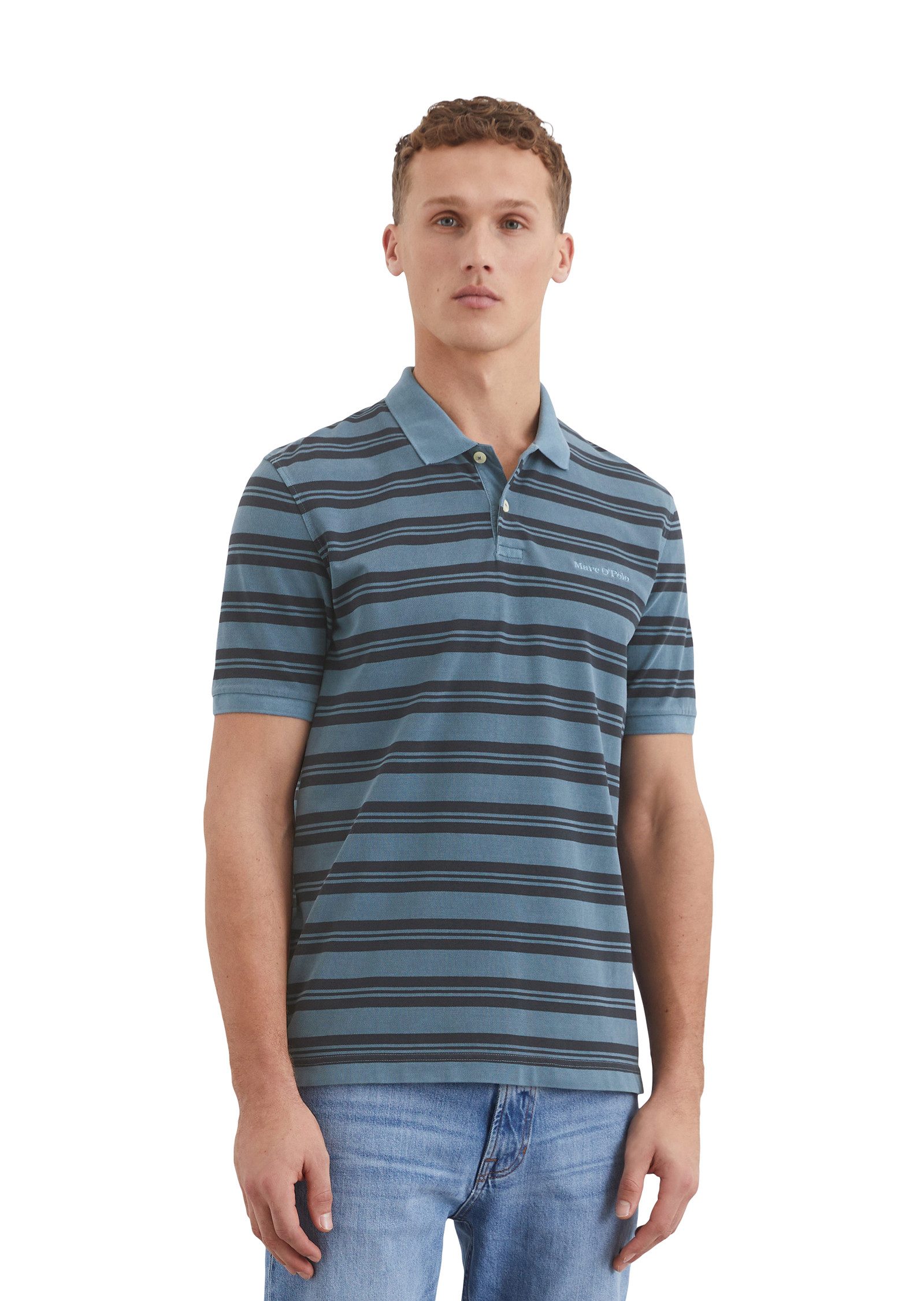 Marc O'Polo Poloshirt heren poloshirts maat XXL blauw