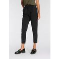 tamaris pantalon met bandplooien - nieuwe collectie zwart