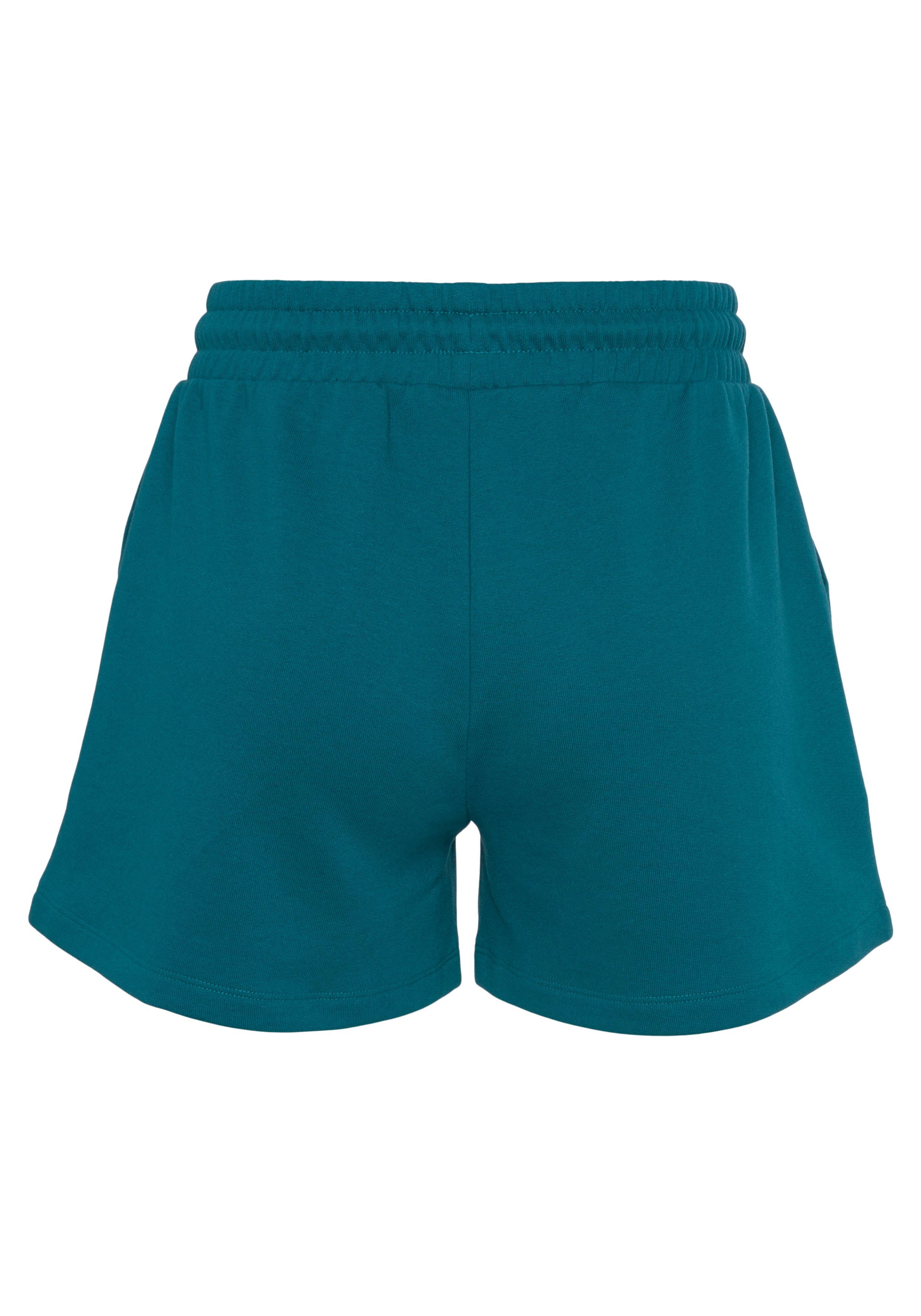 Vivance Sweatshort Korte broek met opgestikte zakken en contrastkoord loungewear