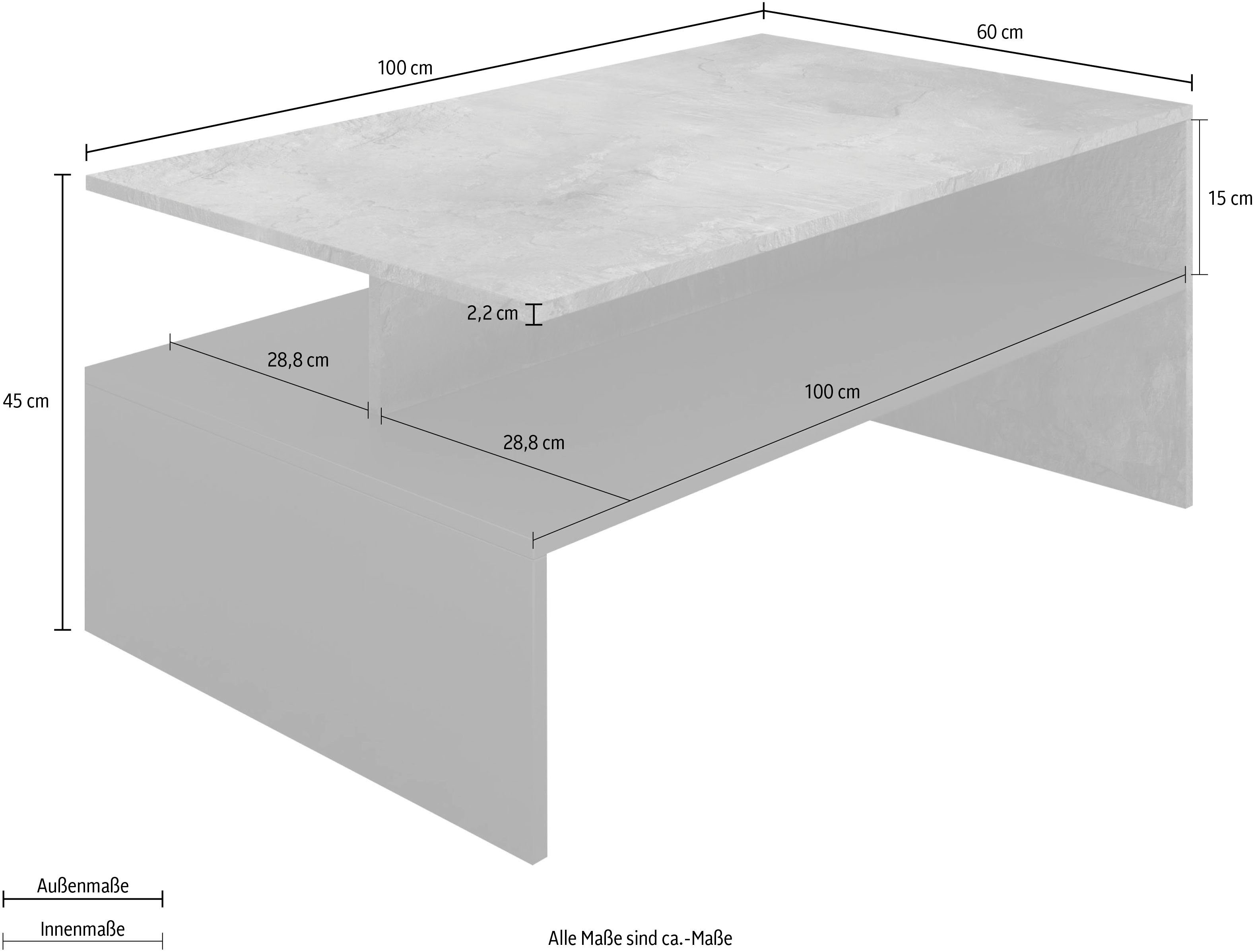 INOSIGN Salontafel Baros 100 x 60 cm