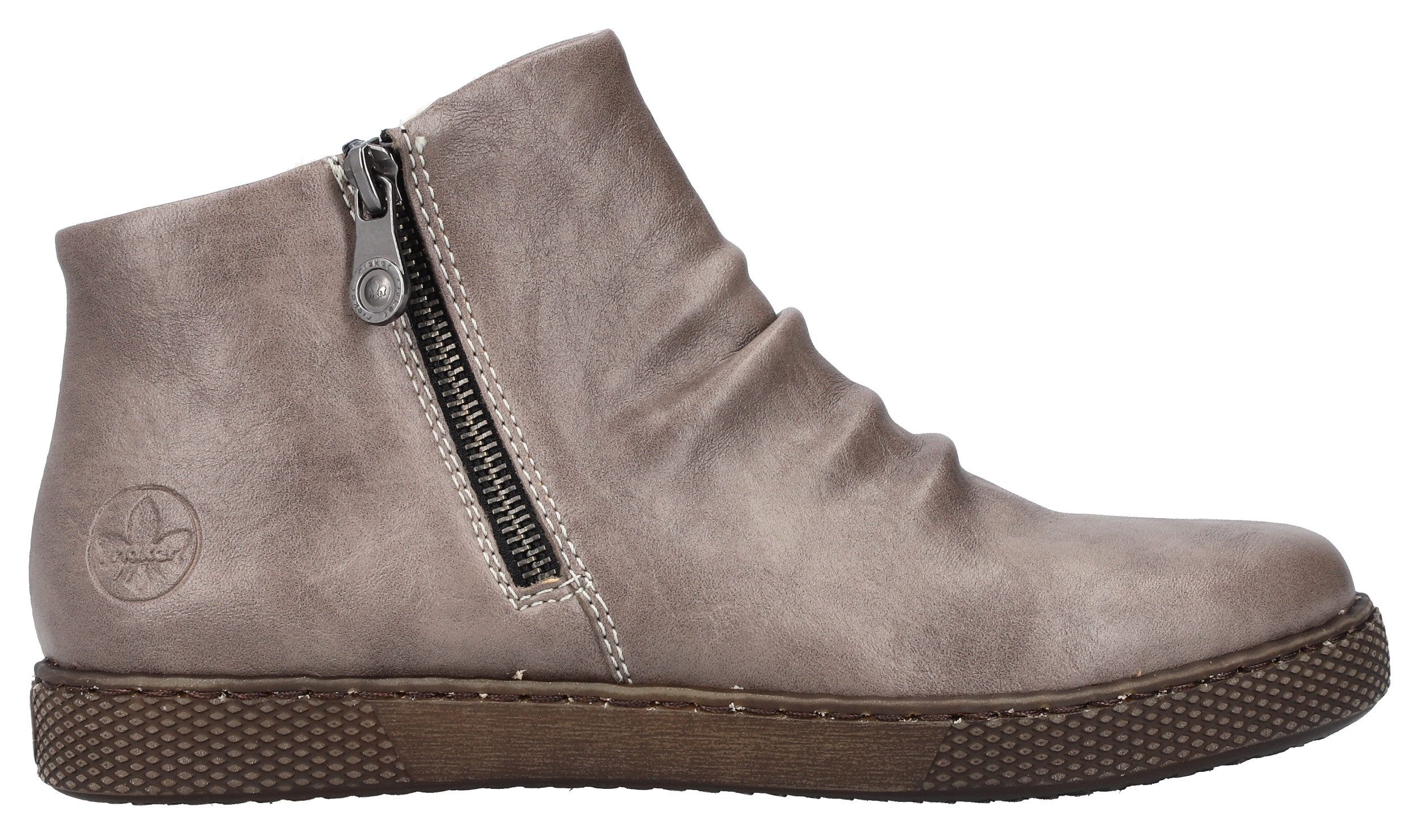 Rieker Boots zonder sluiting enkellaars, ritssluiting laarzen met uitneembare inlegzool