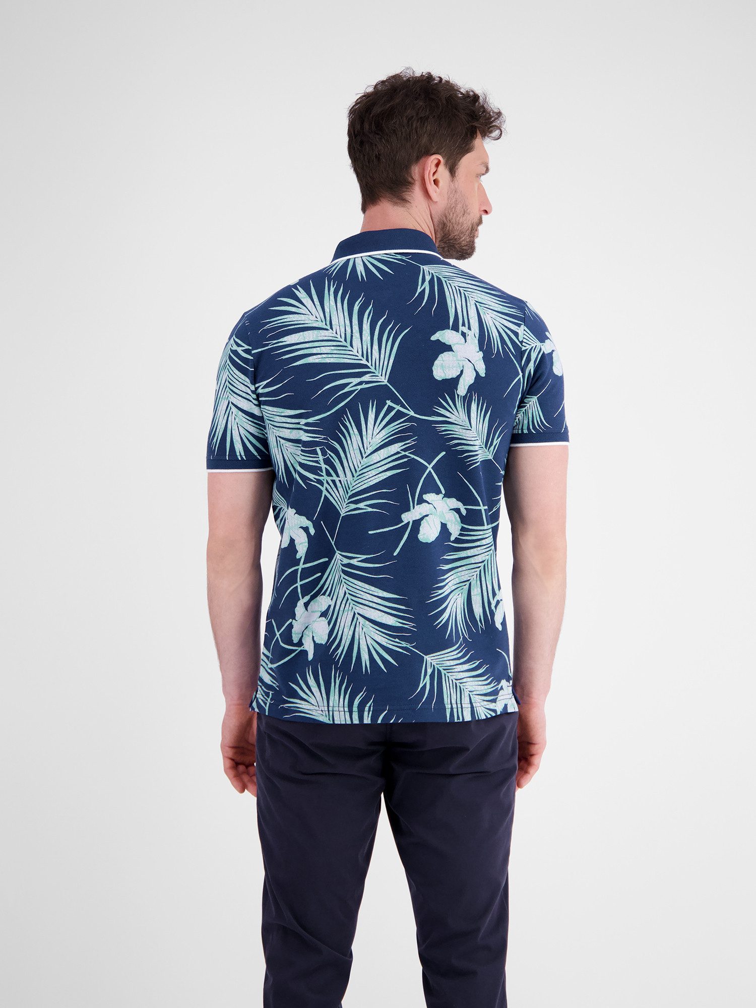 Lerros Poloshirt LERROS modieus poloshirt, zomers gedessineerd