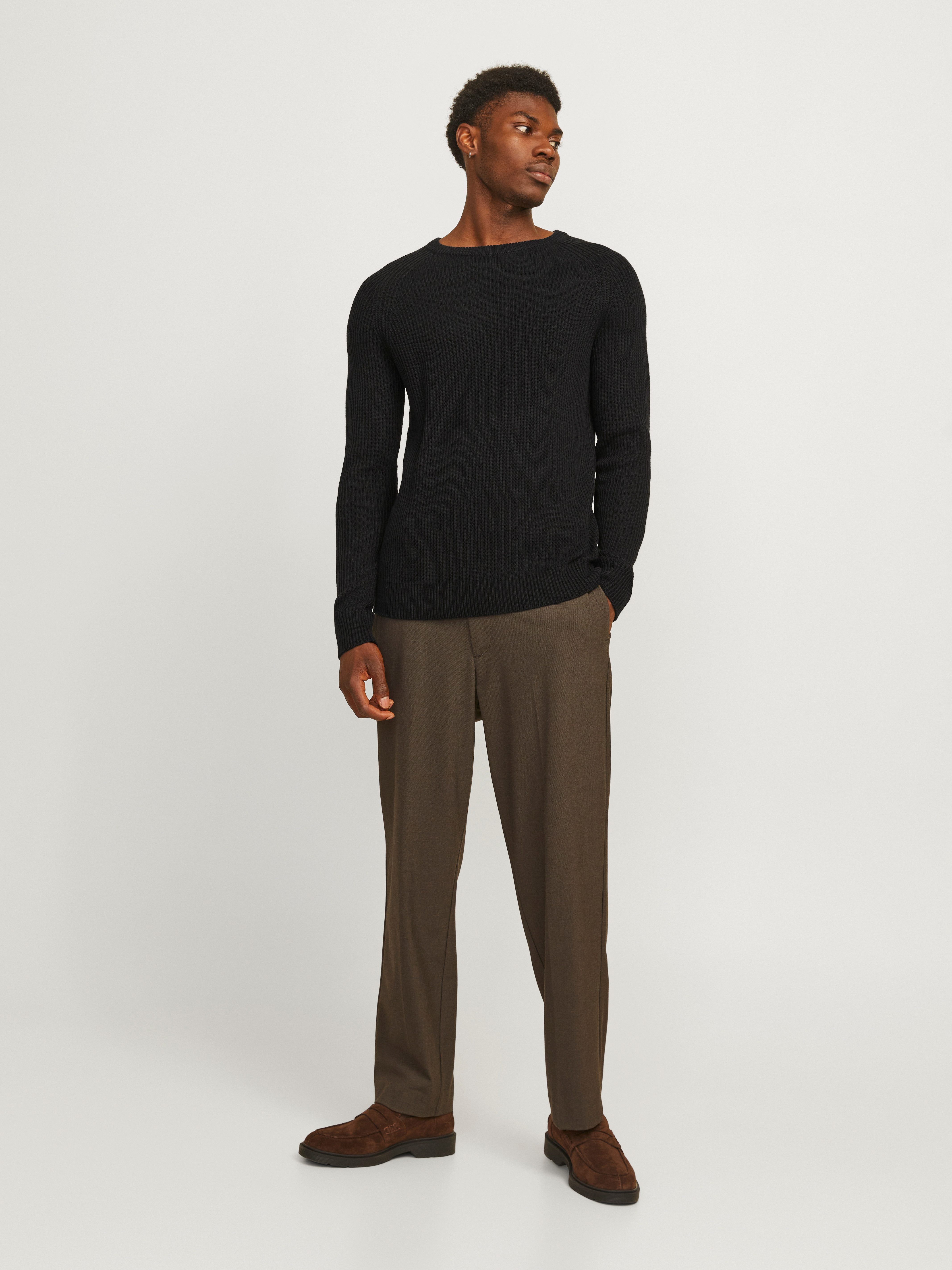 Jack & Jones Trui met ronde hals JJPANNEL KNIT CREW NECK AW24