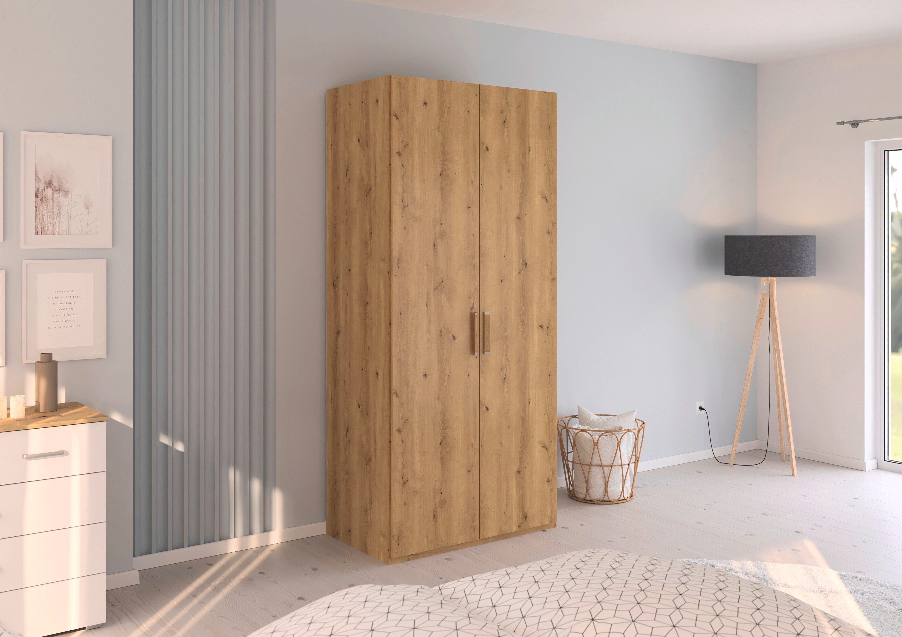 rauch Draaideurkast Kledingkast Kast Garderobe Slaapkamerkast EVELYN in elegante stijl, veel opbergruimte 4 breedtes en 2 hoogtes made in germany