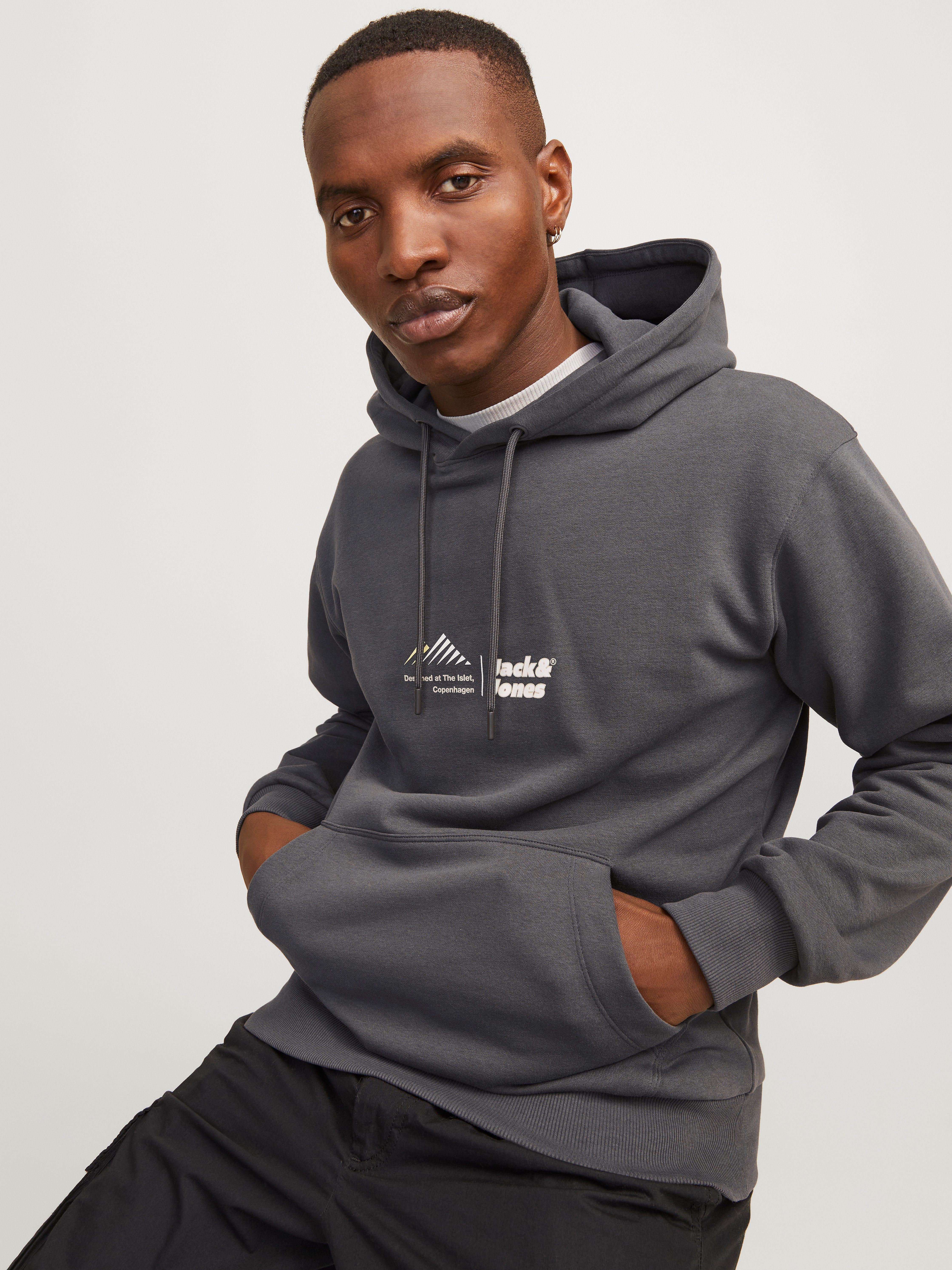 Jack & Jones Hoodie JCOLIMA LOGO SWEAT HOOD BF