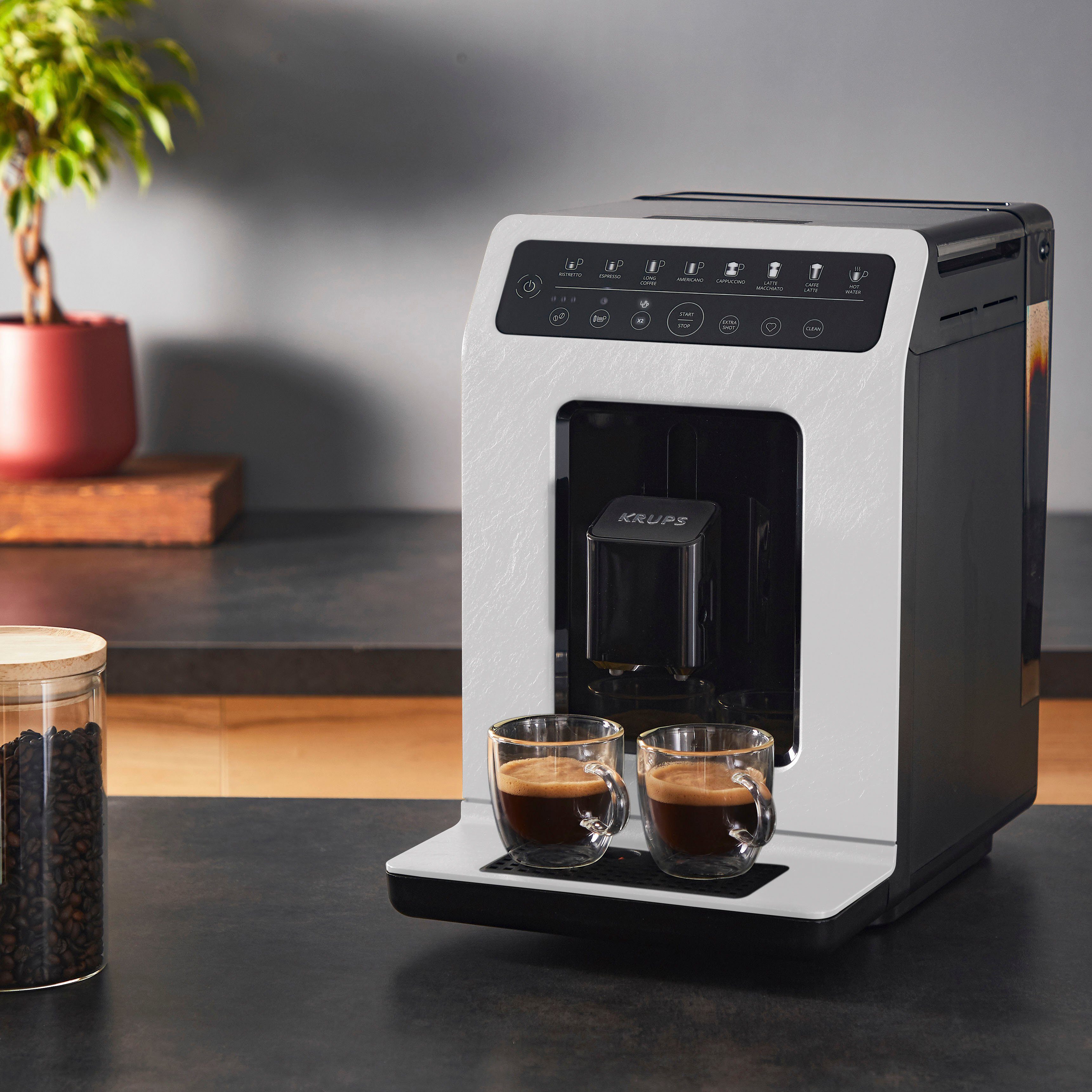 Krups Volautomatisch koffiezetapparaat EA897A Evidence ECOdesign, ecologisch, touch-bediening
