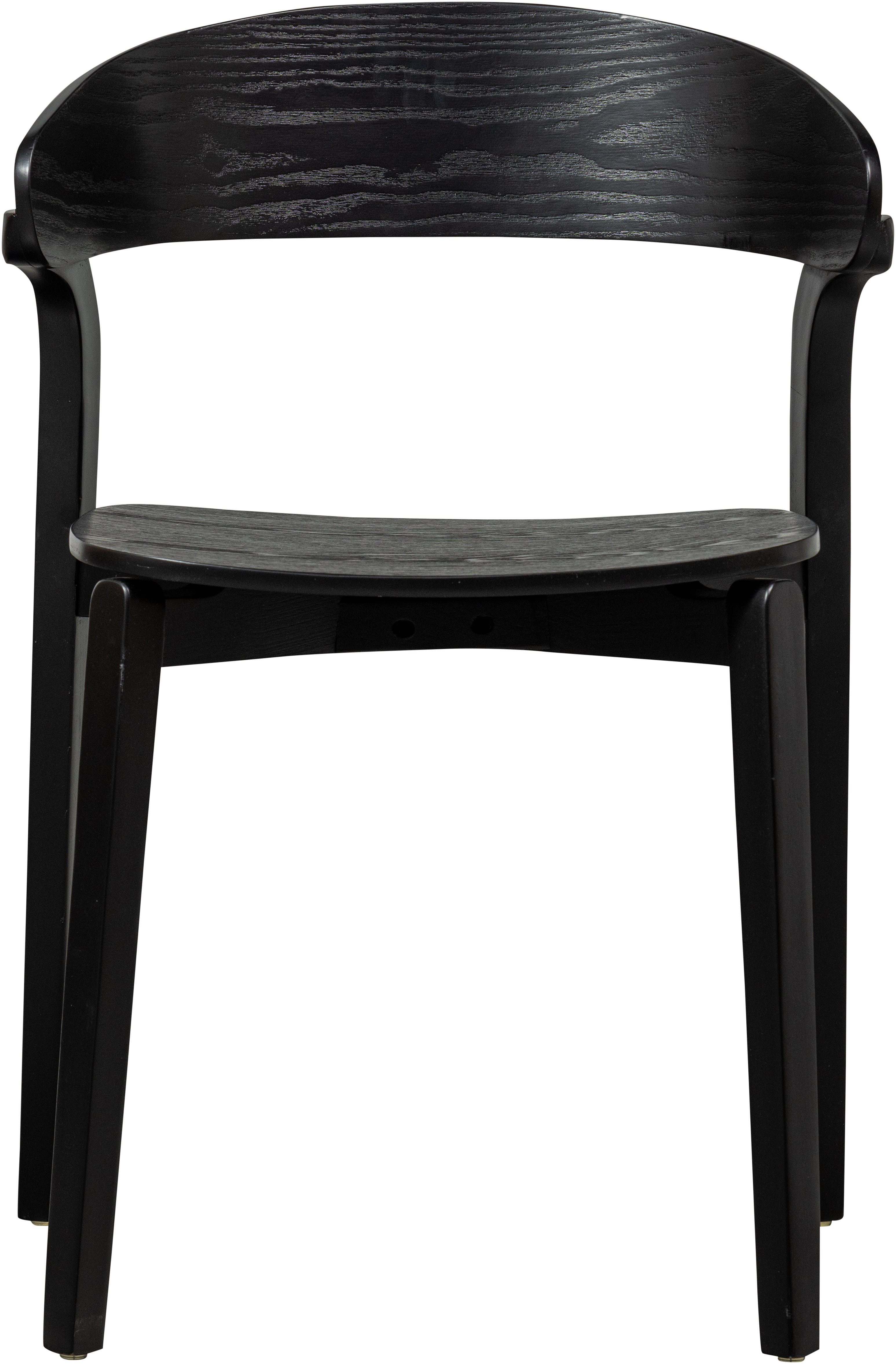 WOOOD Stoel Cras Eetkamerstoel van essenhoutfineer (set, 2 stuks)