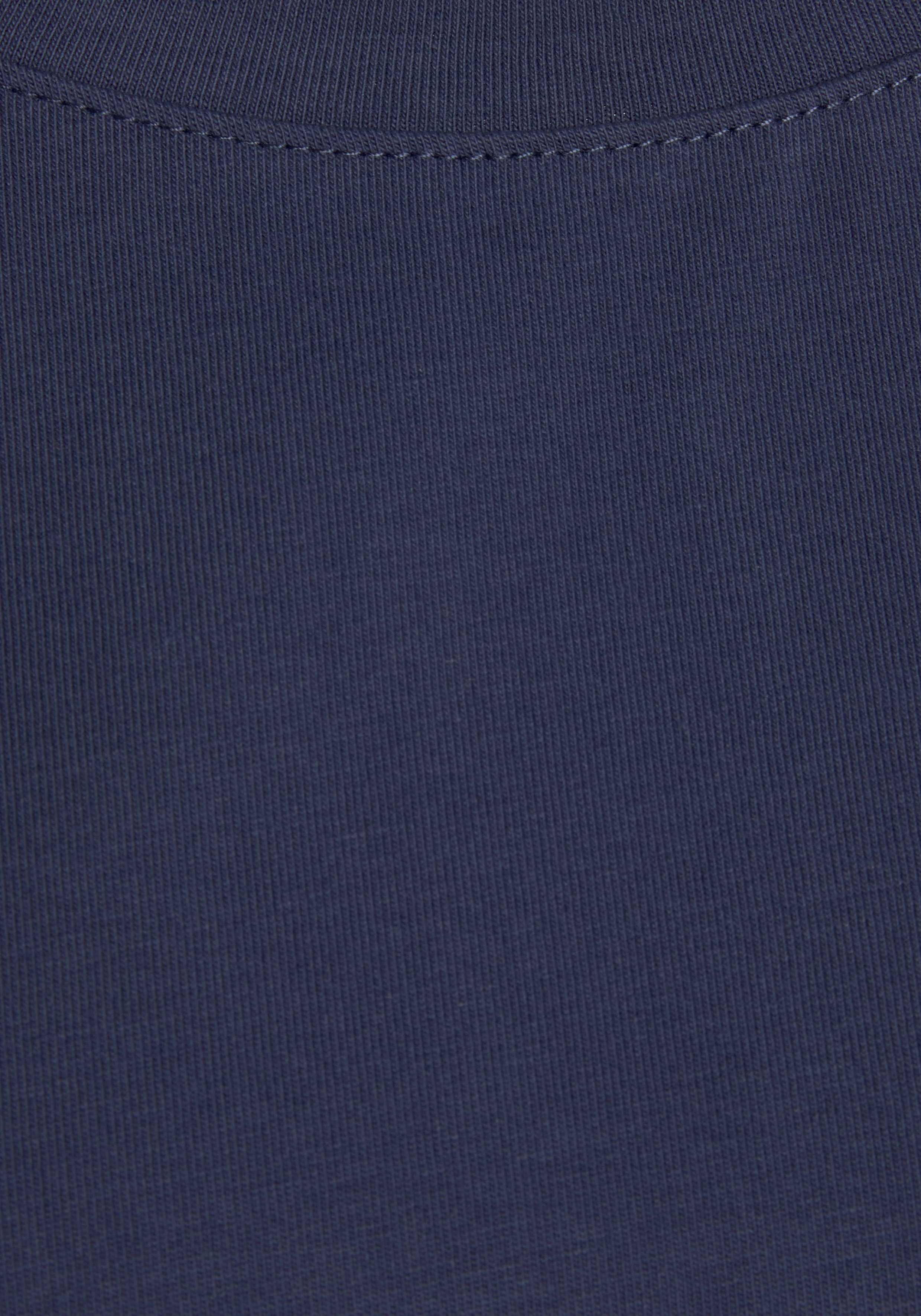 H.I.S T-shirt Met mouwomslagen met mouwomslag, in maritieme stijl, loungewear