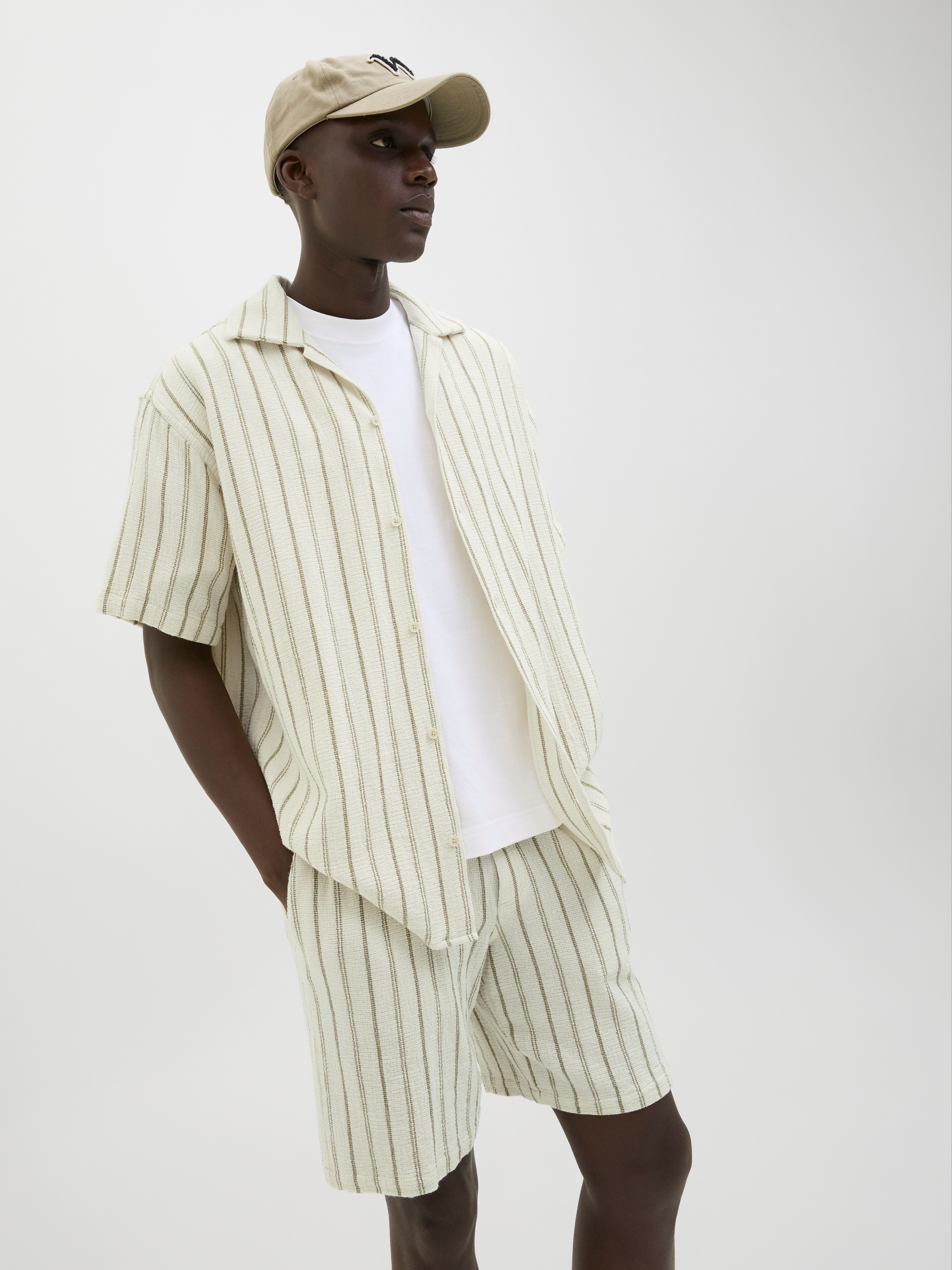 Jack & Jones Overhemd met korte mouwen JORCOBA STRIPE RESORT SHIRT SS SN