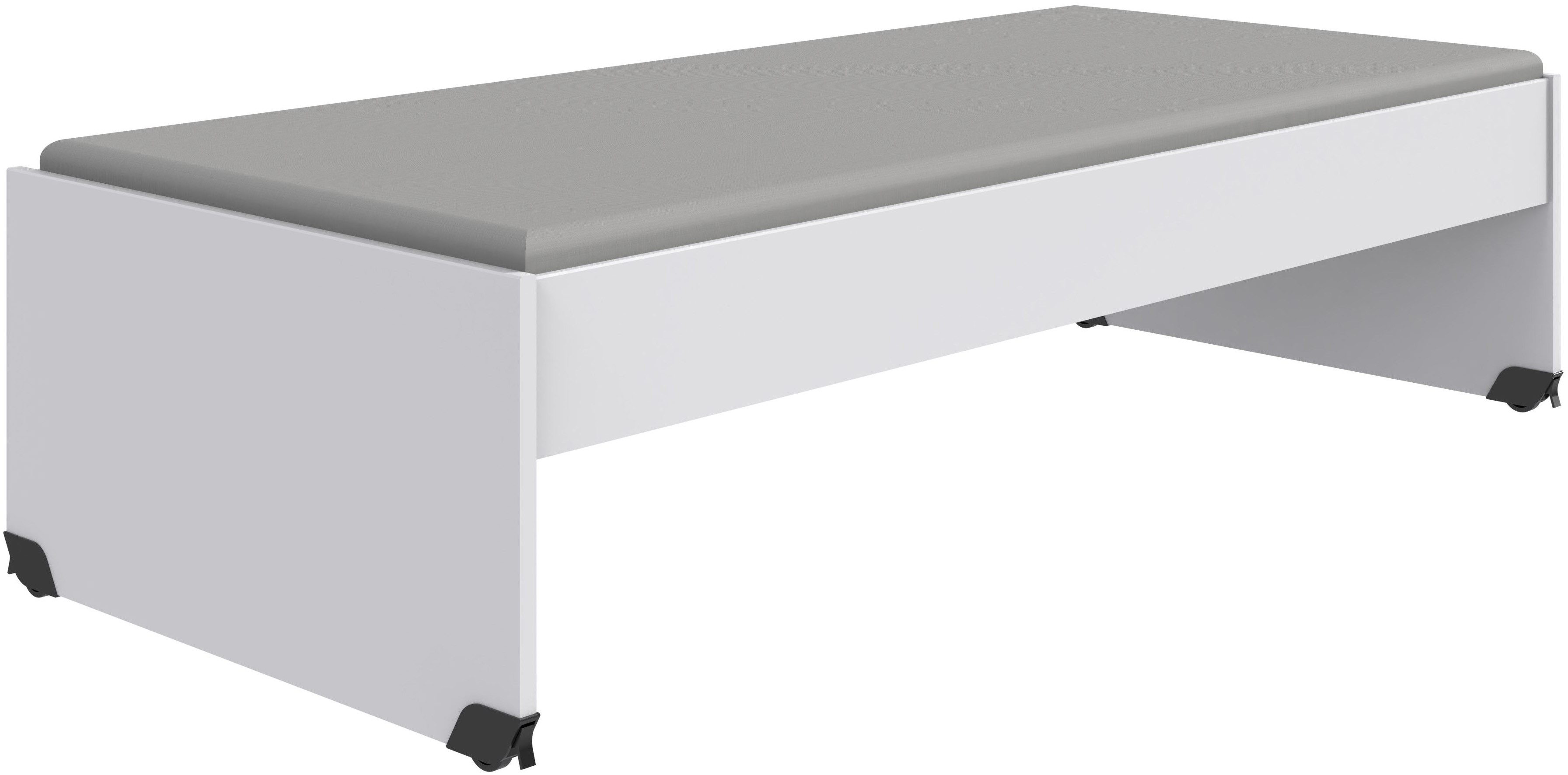 Wimex Futonbed Norderney Bed op kunststof wielen futonbedden wit