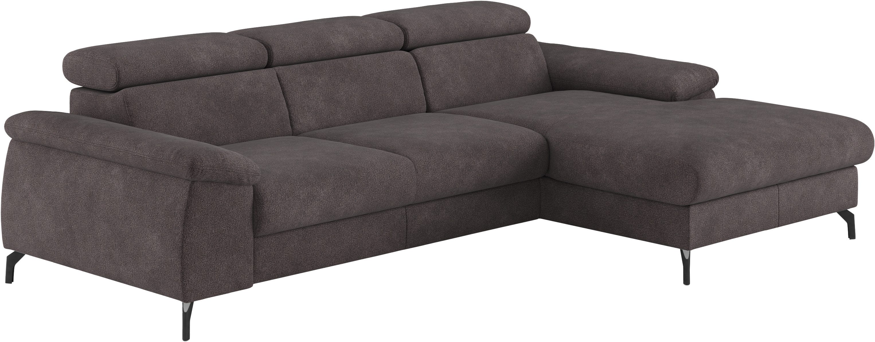 COTTA Hoekbank Kitty L-vorm inclusief hoofdeinde-verstelling, optioneel met bedfunctie en bedlade