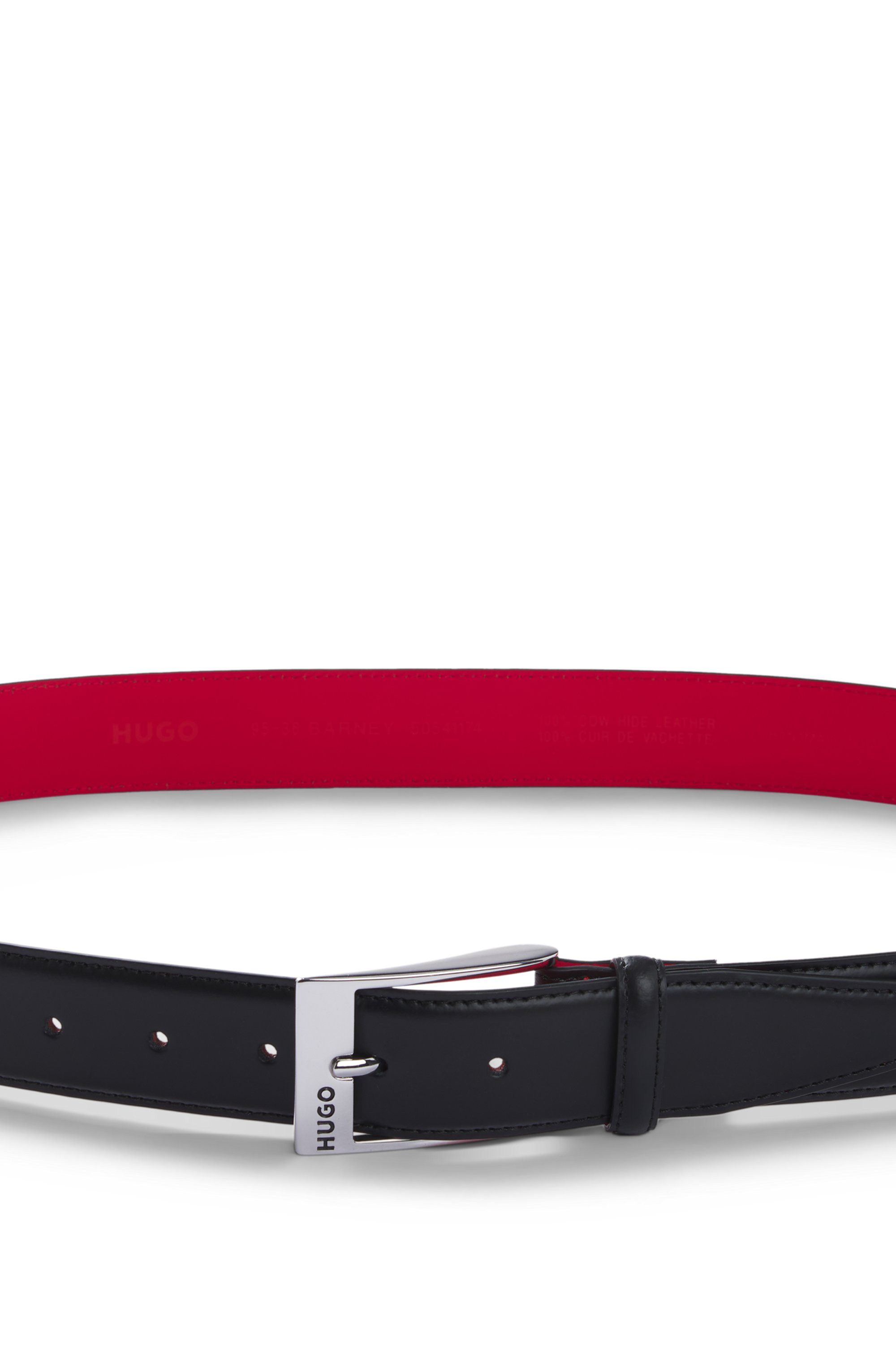 HUGO Leren riem Barney