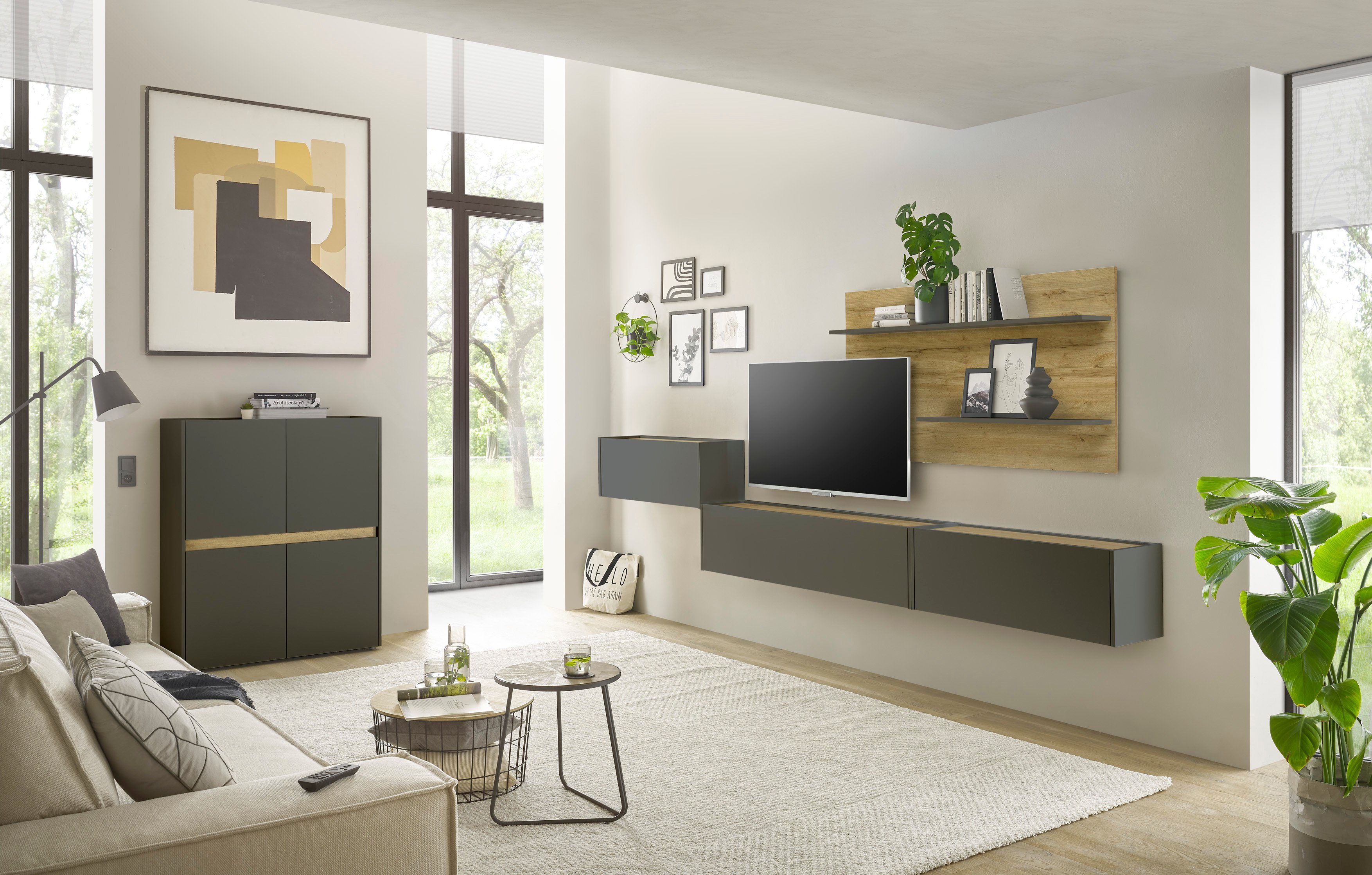 INOSIGN Set kantoormeubelen City/Giron Thuiskantoor, wandsecretaire (set, 5-delig)