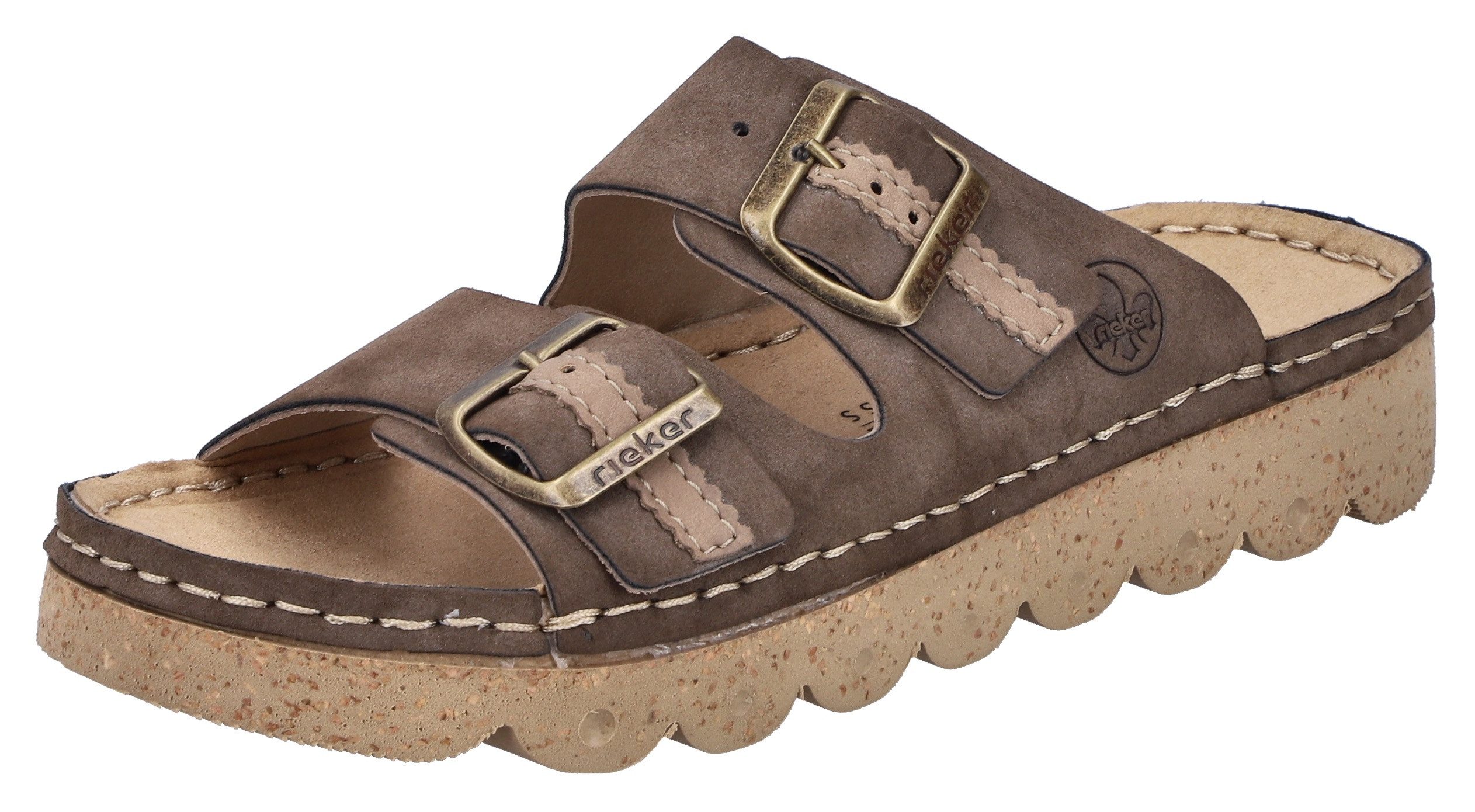 Rieker Slippers dames sandaaltjes maat 38 bruin