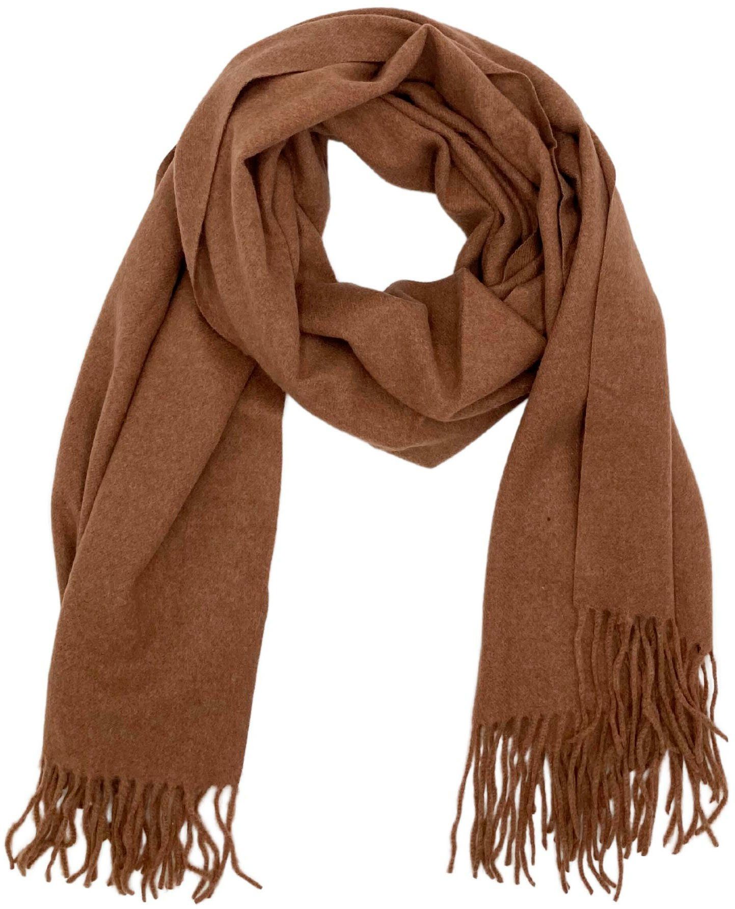 leslii modieuze sjaal bruin