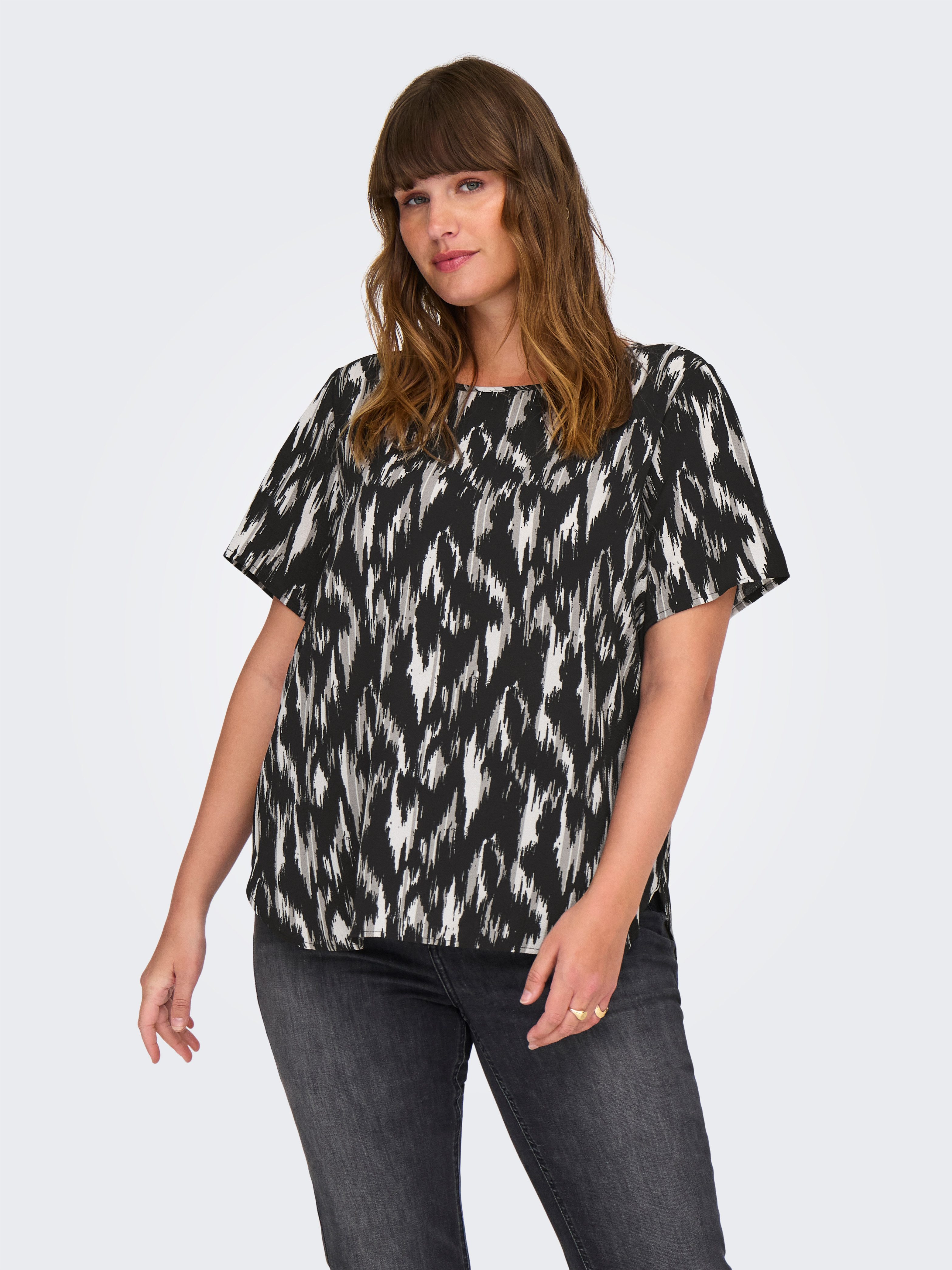 ONLY CARMAKOMA Shirtblouse CARVICA SS TOP WVN NOOS