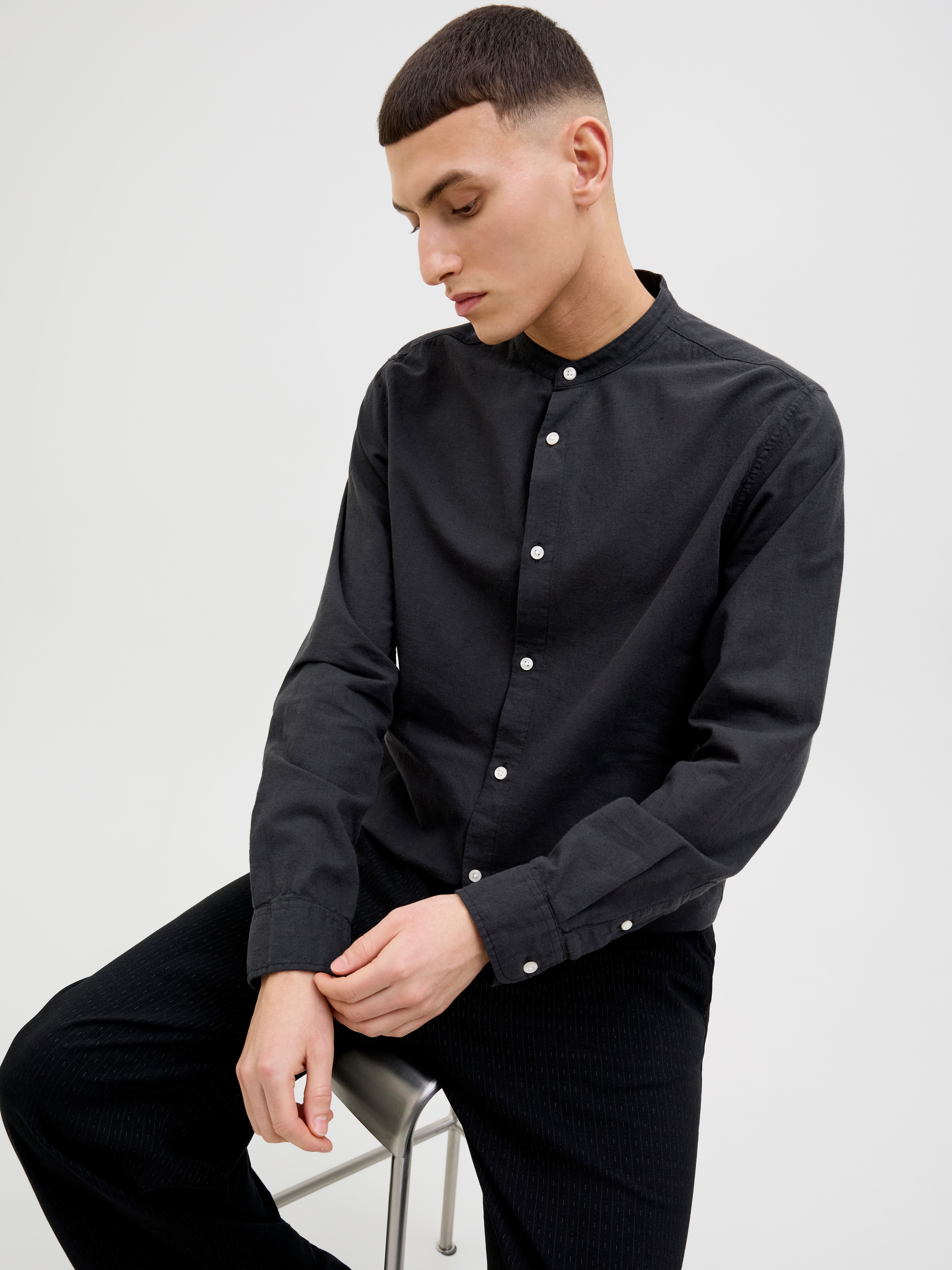 Jack & Jones Overhemd met lange mouwen JJEBREEZE BAND SHIRT LS SN