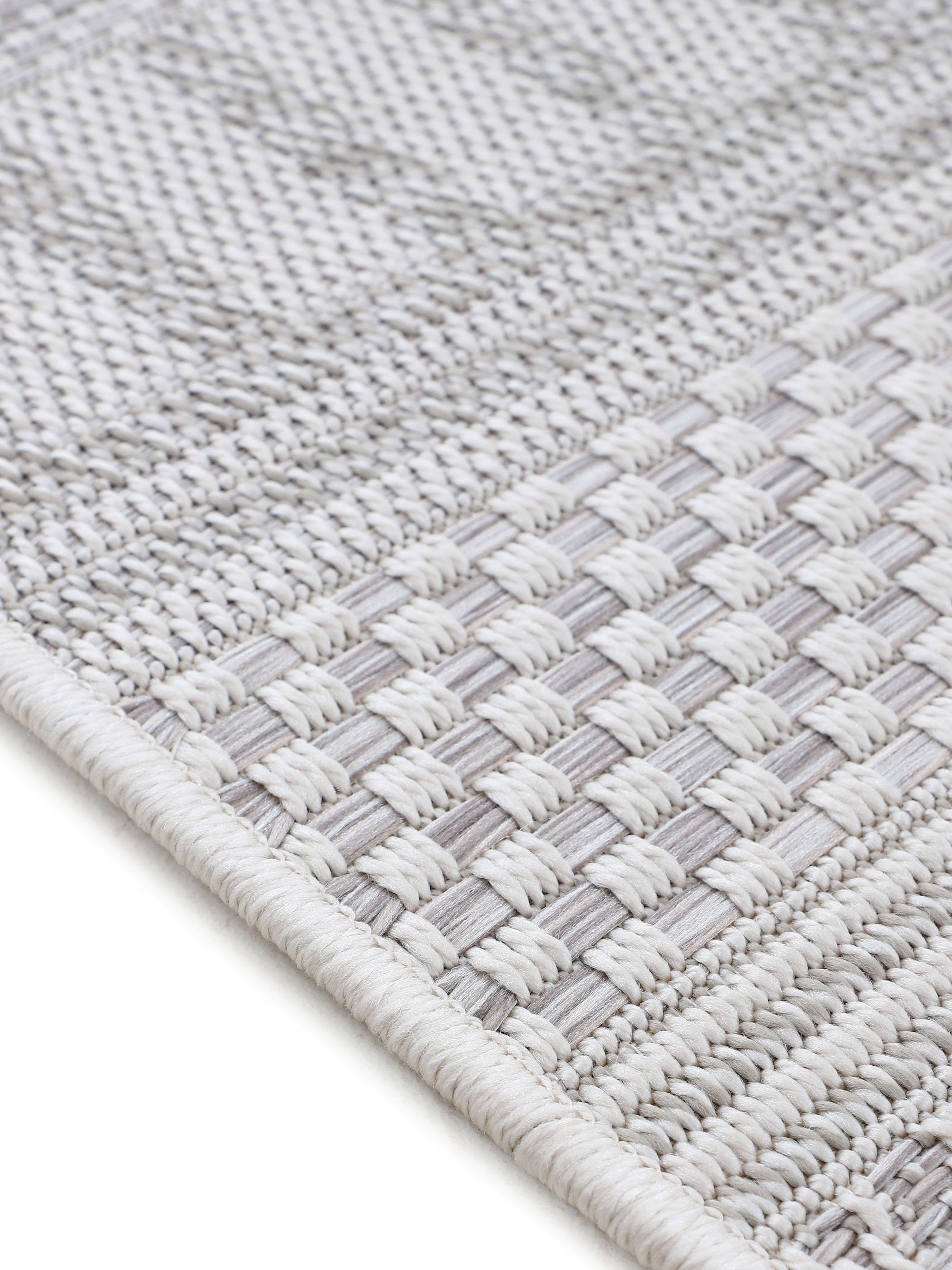 carpetfine Vloerkleed Boho 100 robust vlakweefsel, sisal look, uv-bestendig, buitenruimte