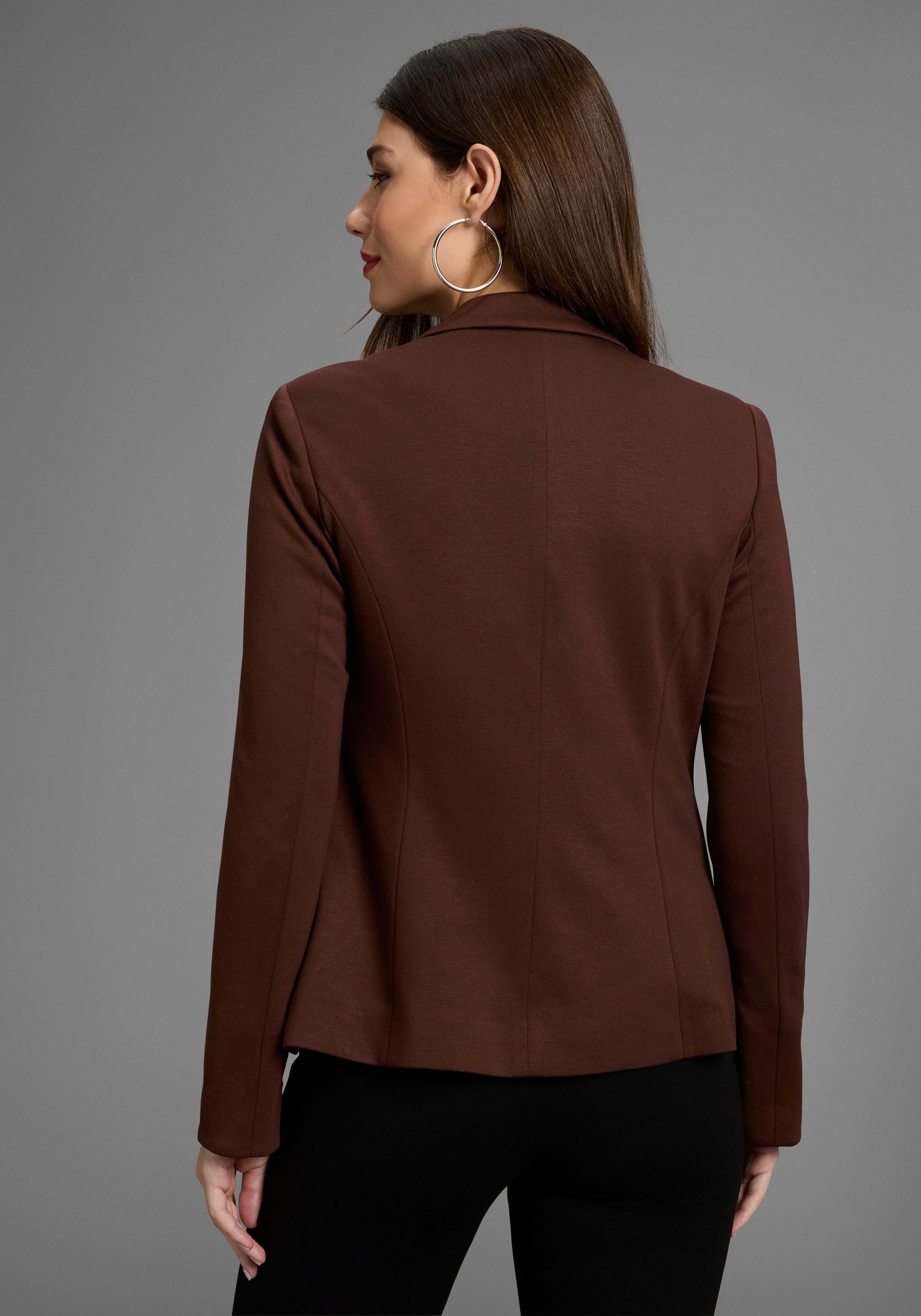 Bruno Banani Korte blazer Leeuwenprint voering