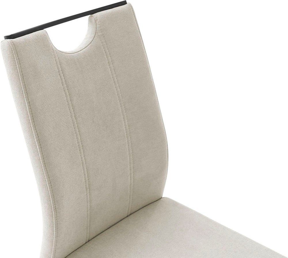 MCA furniture Vrijdragende stoel MCA DERESINA sledestoel met handgreep (4-set), schommelstoelen met handgreep, comfort zithoogte van ca. 48 cm