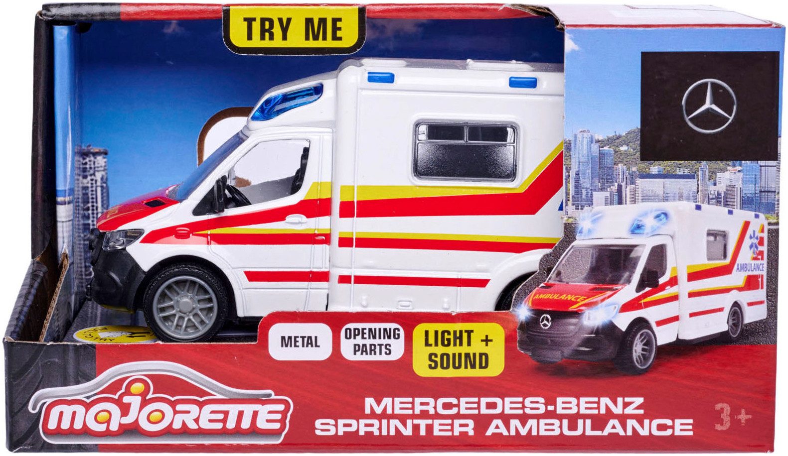 majORETTE Speelgoed-ambulance Mercedes-Benz Sprinter Ambulance