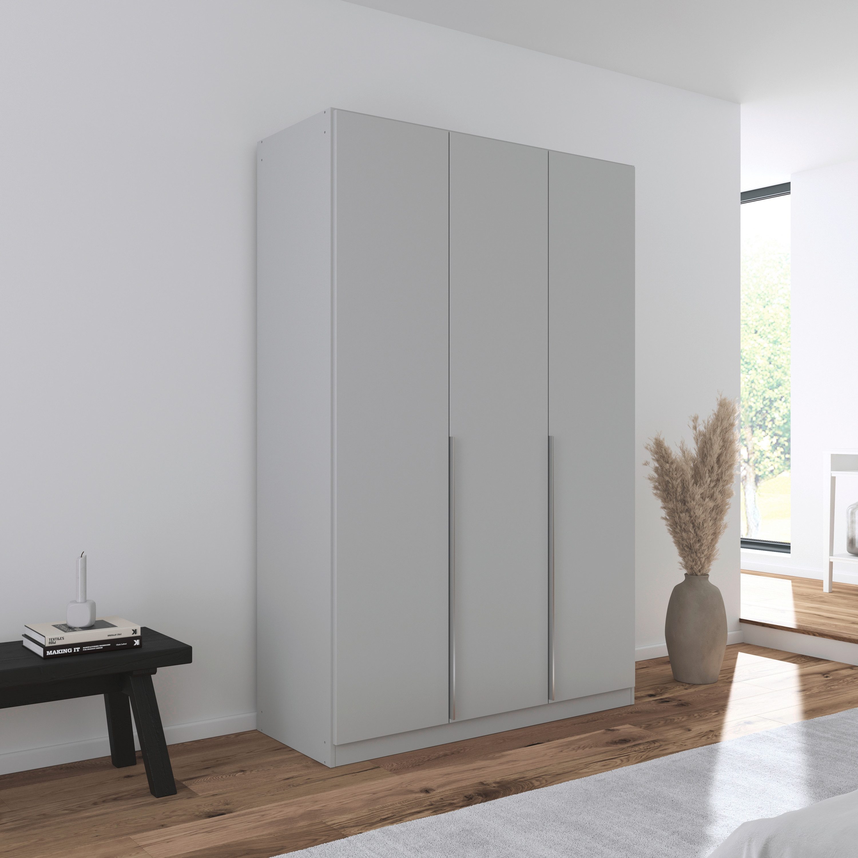 rauch Draaideurkast Kledingkast kast garderobe AGORDO met decor- of hoogglansfront doordachte binnenuitrusting, in 6 breedtes en 2 hoogtes made in germany