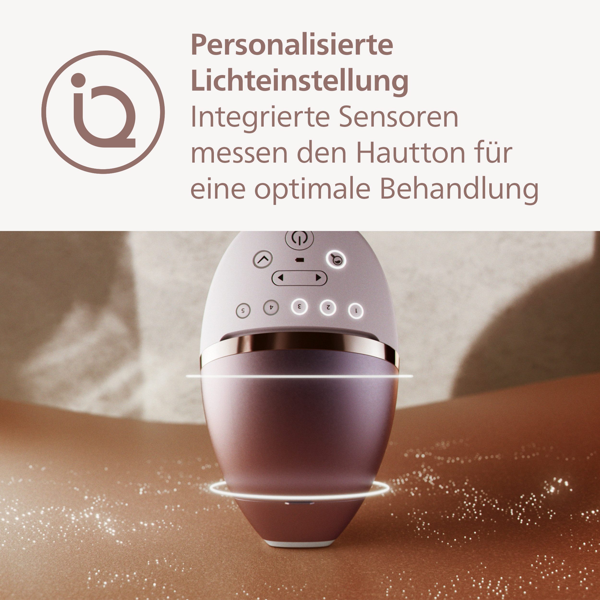 Philips IPL-ontharingsapparaat Lumea S9000 BRI955/00 3 opzetstukken (lichaam, gezicht en precisie-opzetstuk), draadloos