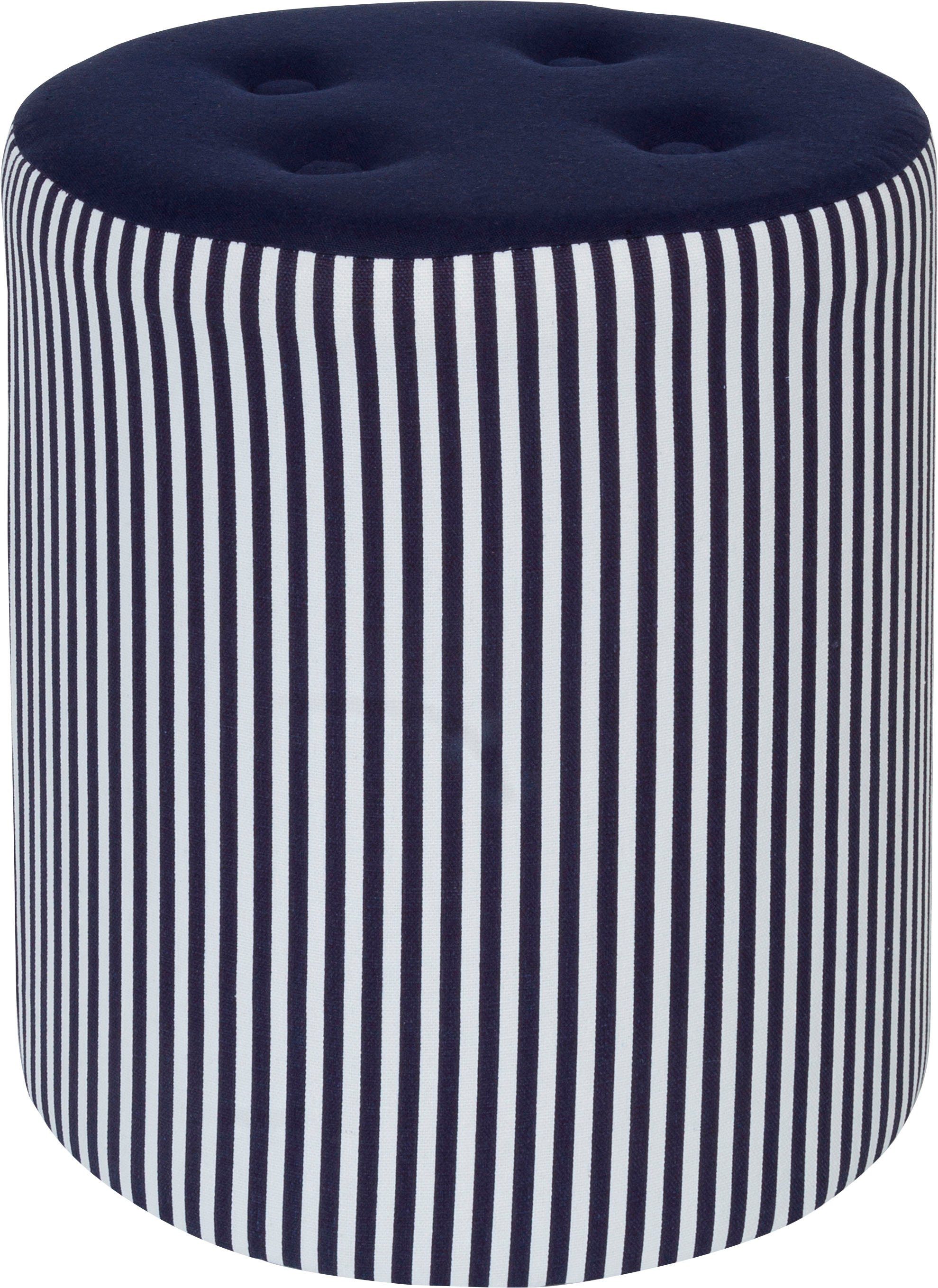 my Flair Hocker Elias rond met bekleding