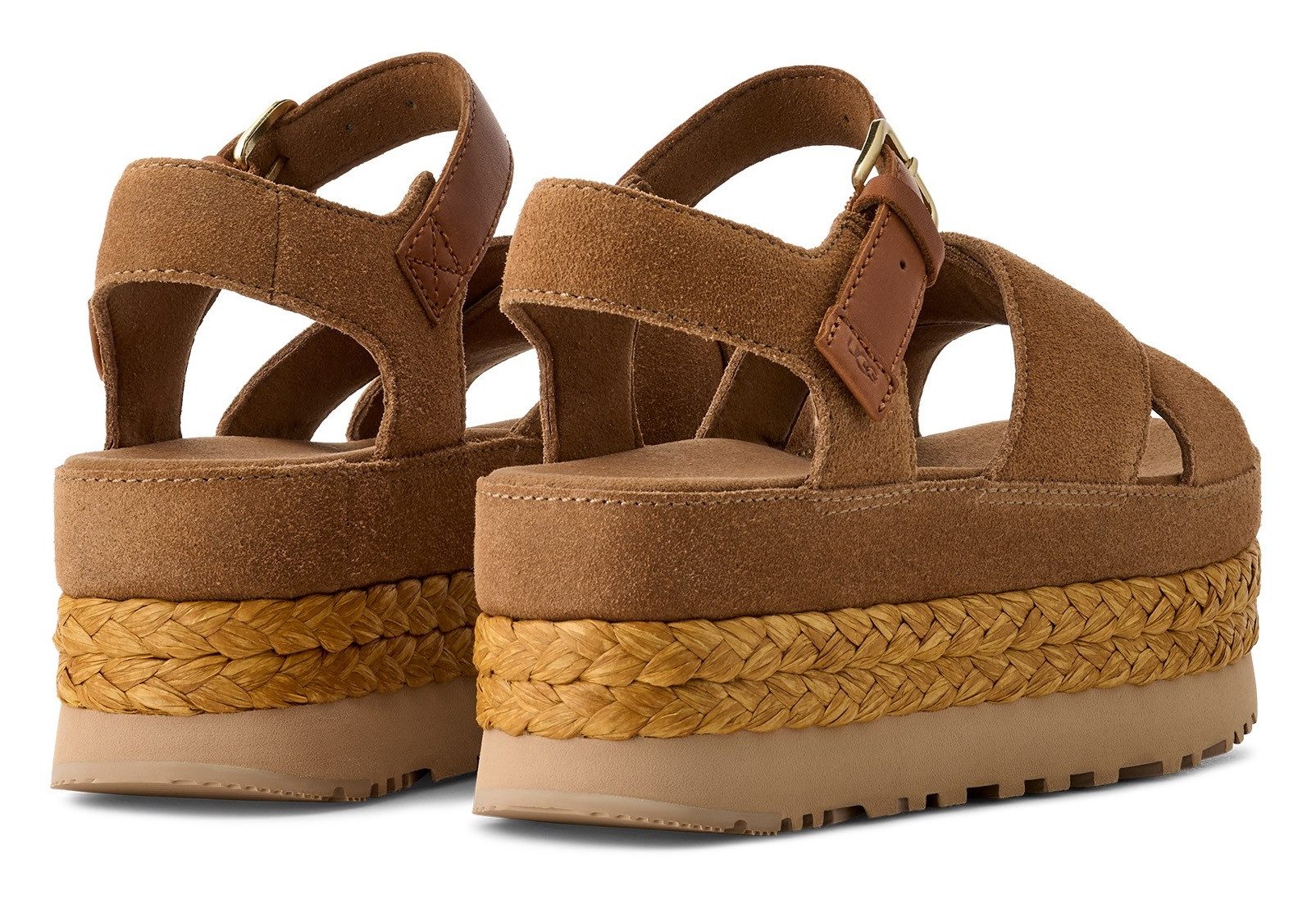 UGG Plateausandalen AUBREY ANKLE STRAP , sandalette, sleehak sandaal met verstelbaar riempje