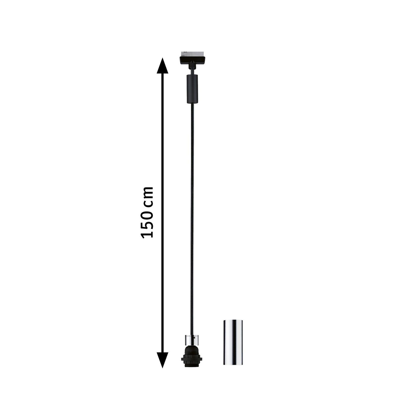 Paulmann Railsysteem-lampen URail Hanglamp 2Easy E27 max. 20W dimbaar 230V (1-delig)