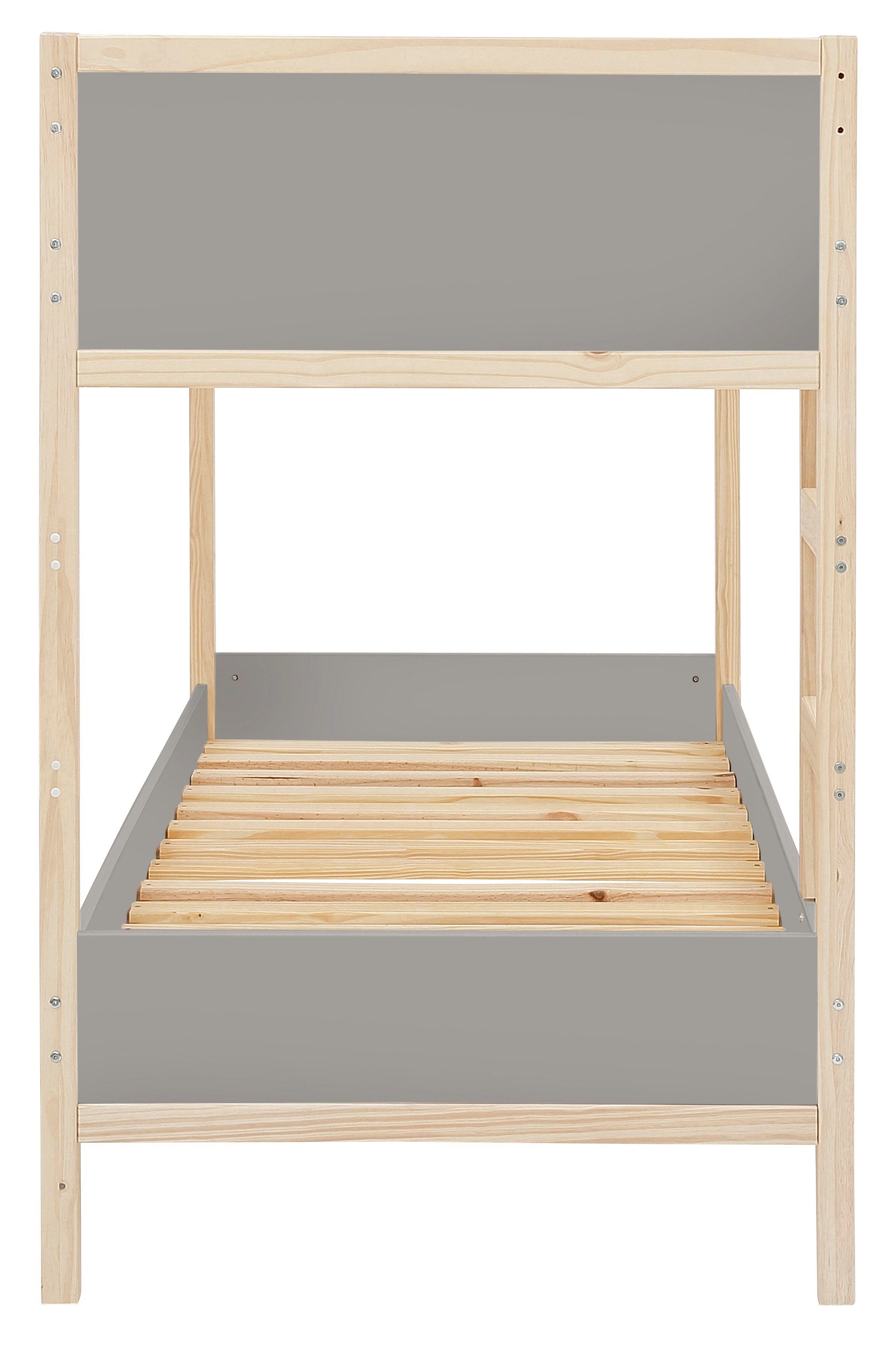 Lüttenhütt Stapelbed Janne Grenenhout, stapelbed, inclusief houten ladder, ligoppervlak 90x200 cm