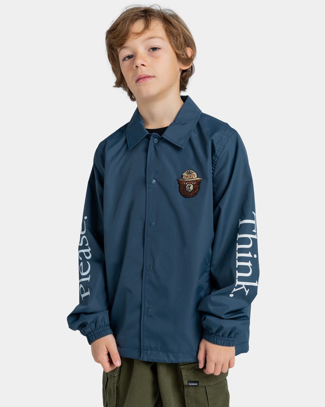 Element Outdoorjack Element x Smokey Bear Please jongens jongens maat 12(148-156cm) blauw