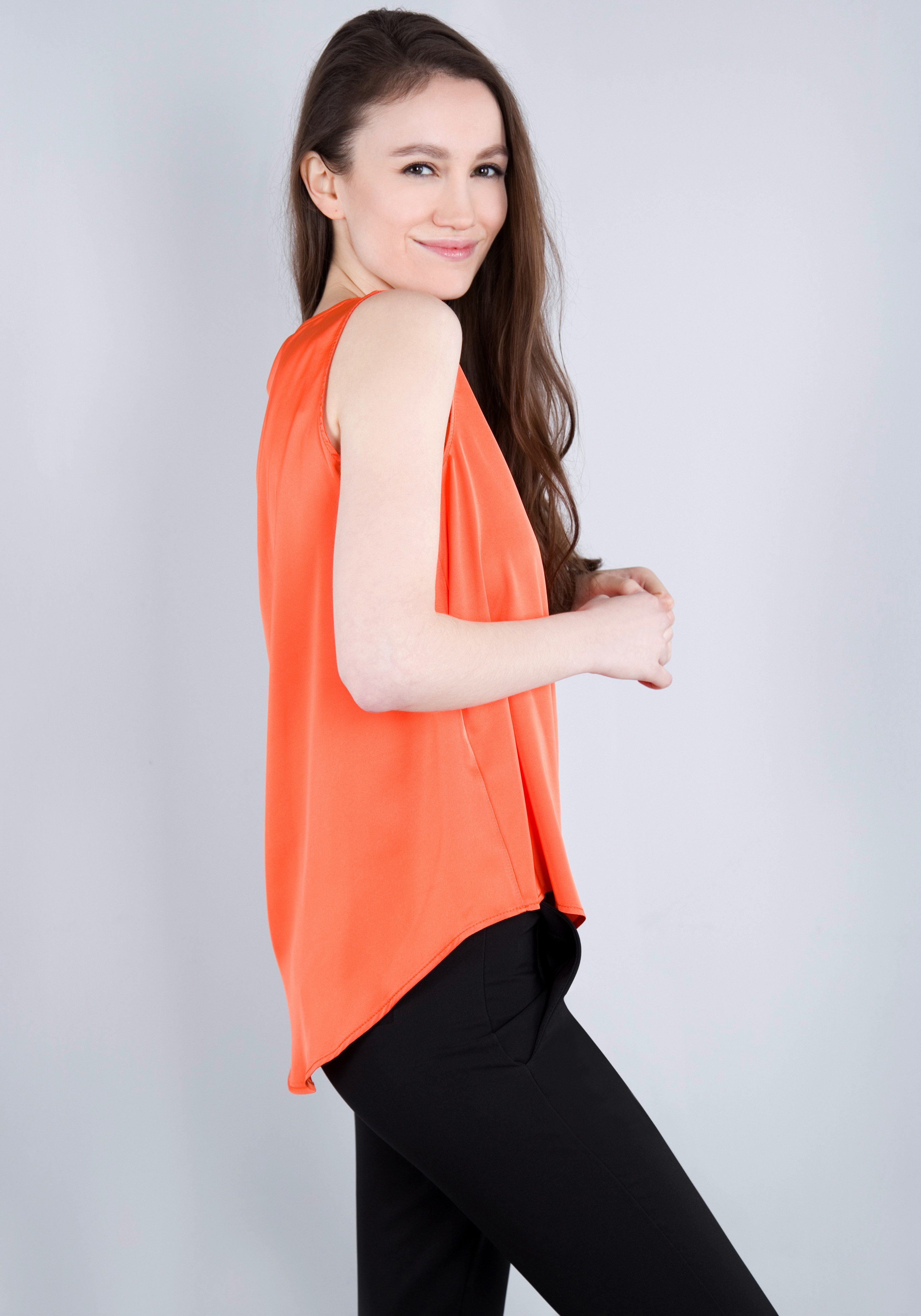 IMPERIAL Top in glanzende satijnkwaliteit