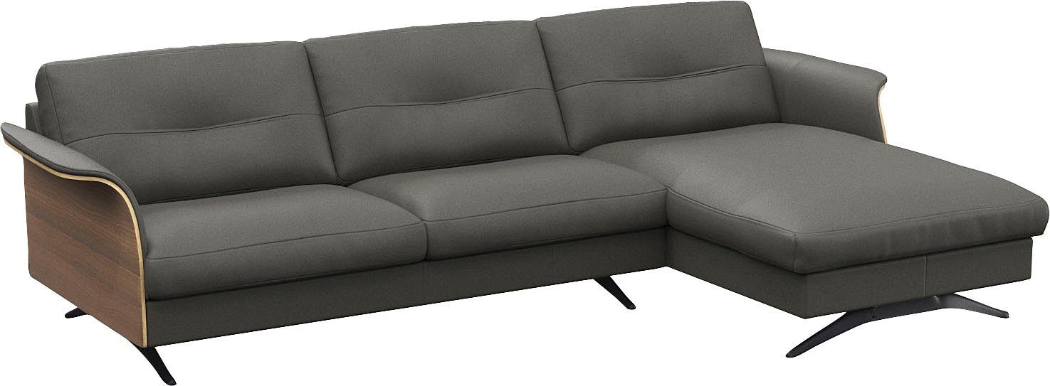 FLEXLUX Hoekbank Glow, super comfortabel door hoogwaardige zitconstructie met binnenvering, L-vorm
