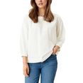 s.oliver blouse zonder sluiting met rugsplit en strik wit