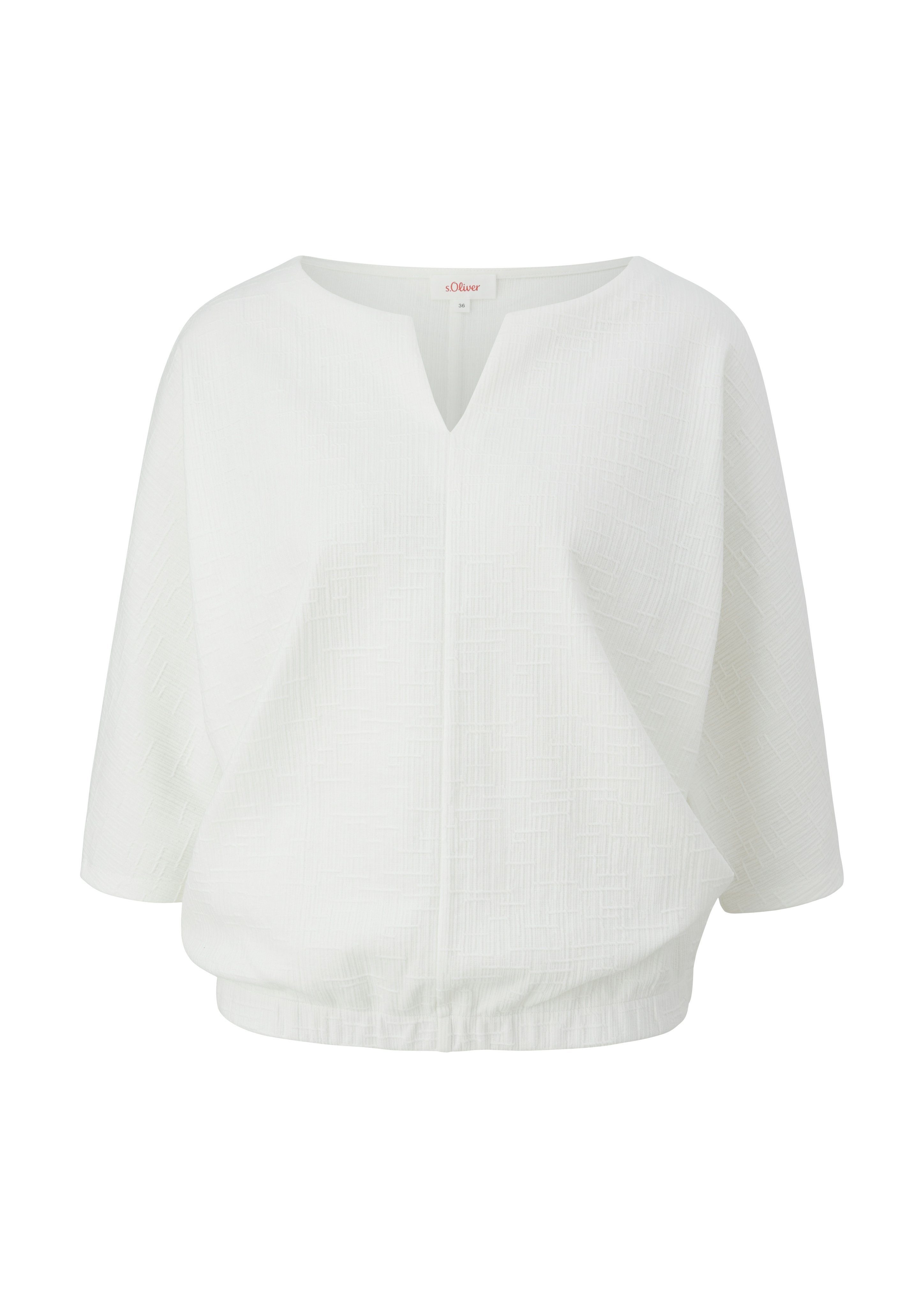 s.Oliver T-shirt 3/4 mouw - met stretch