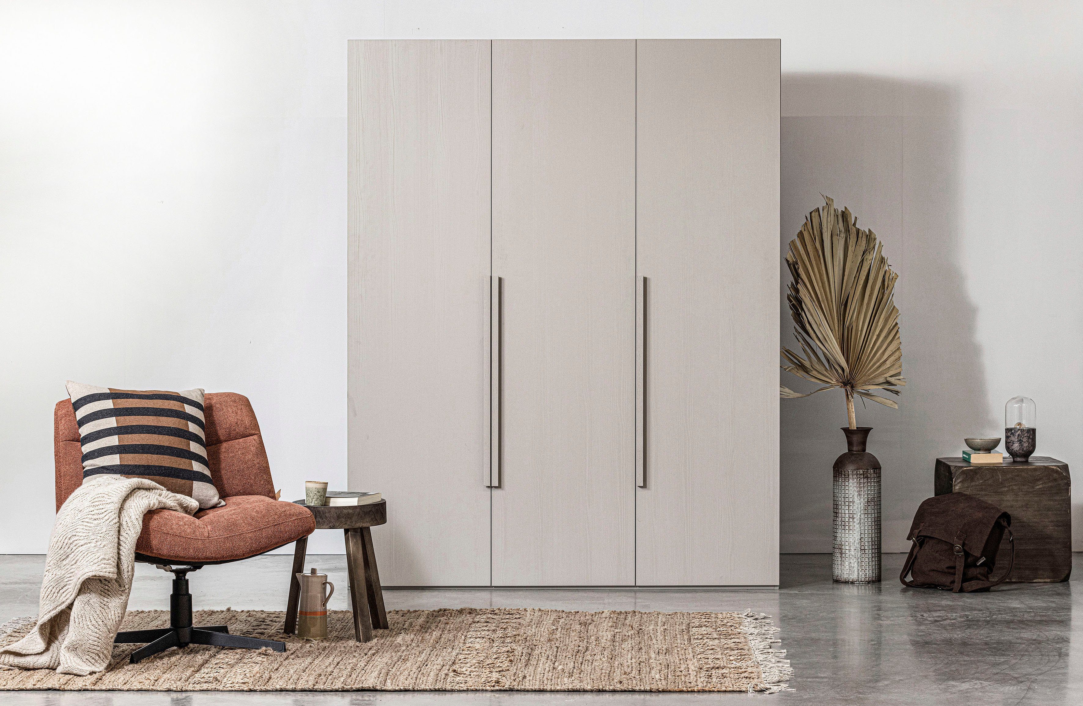 WOOOD Kledingkast Rens van notenhoutdecor, veel opbergruimte, hoogte 210 cm