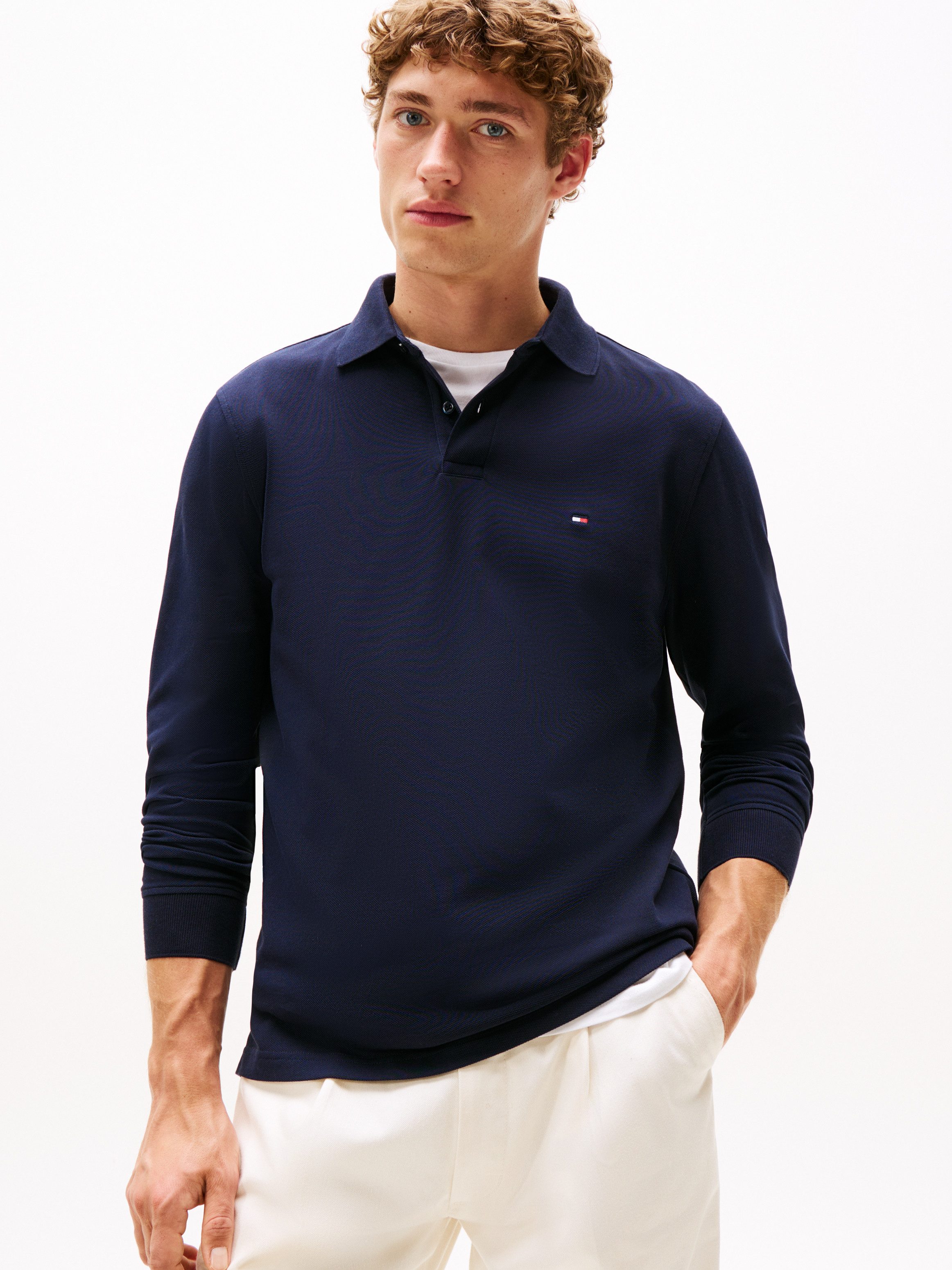 Tommy Hilfiger Poloshirt met lange mouwen 1985 REGULAR LS POLO